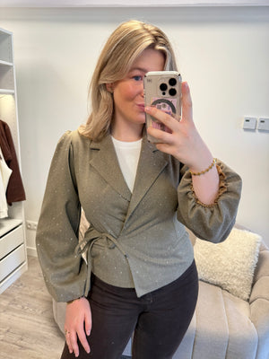 Diamond Blazer - Taupe