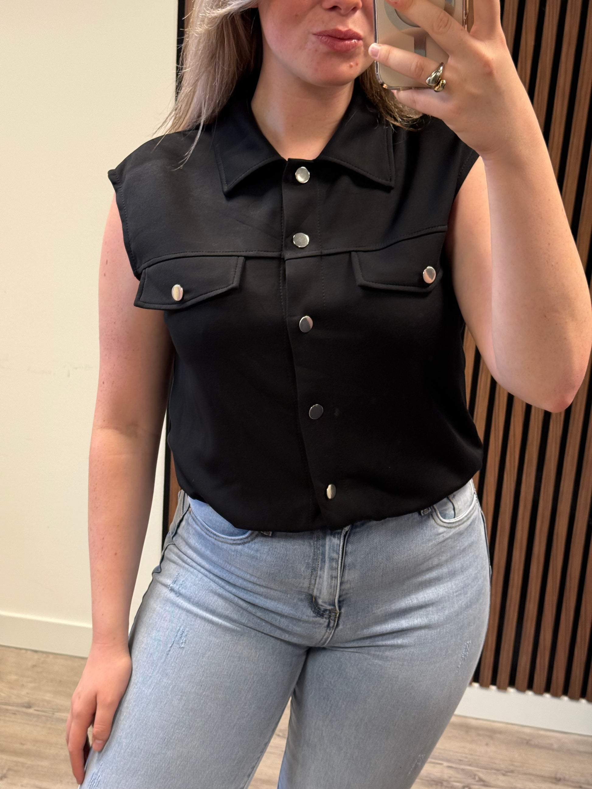Gilet zwart