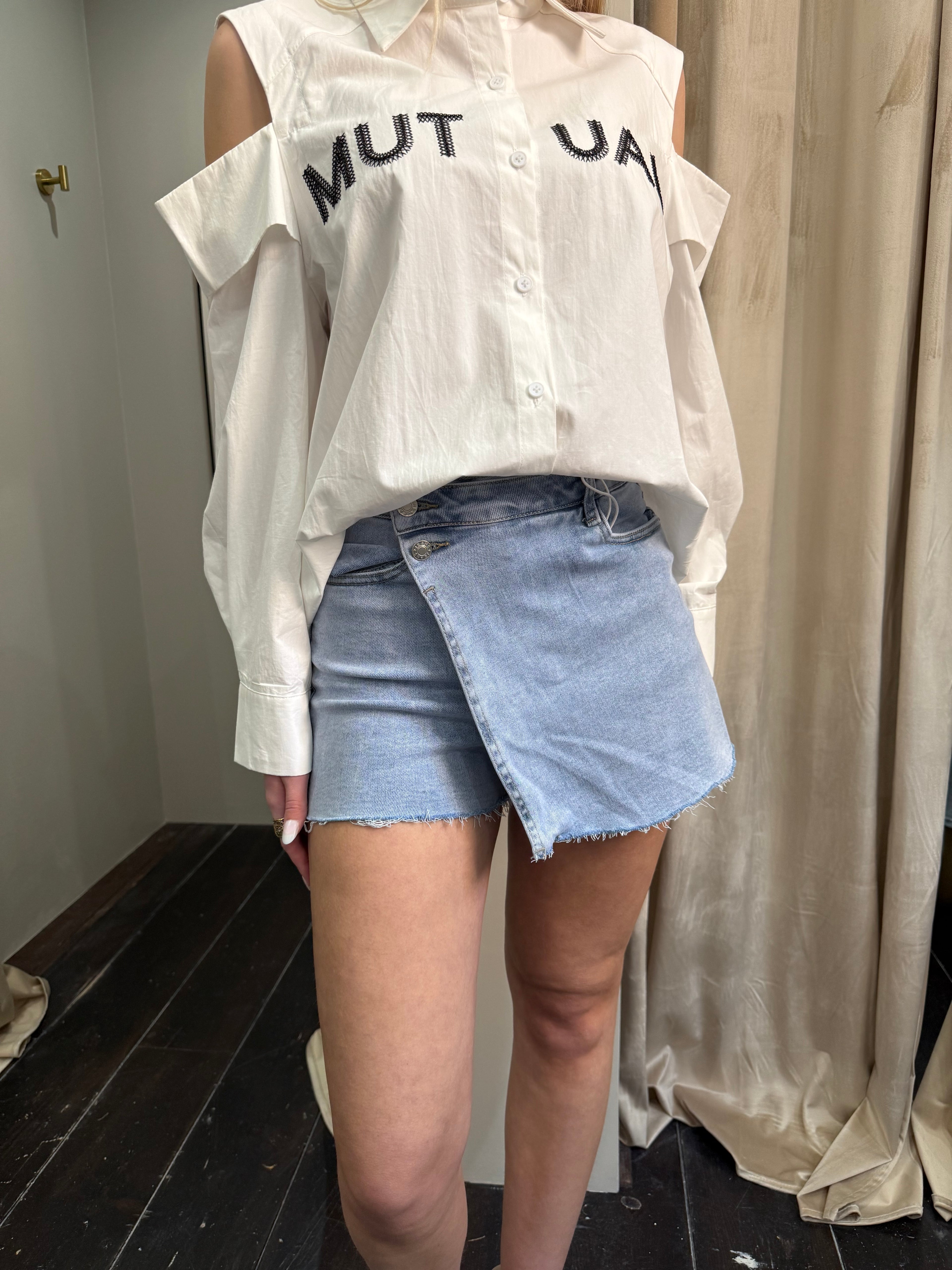 Broekrok - lichtblauw MEGA STRETCH