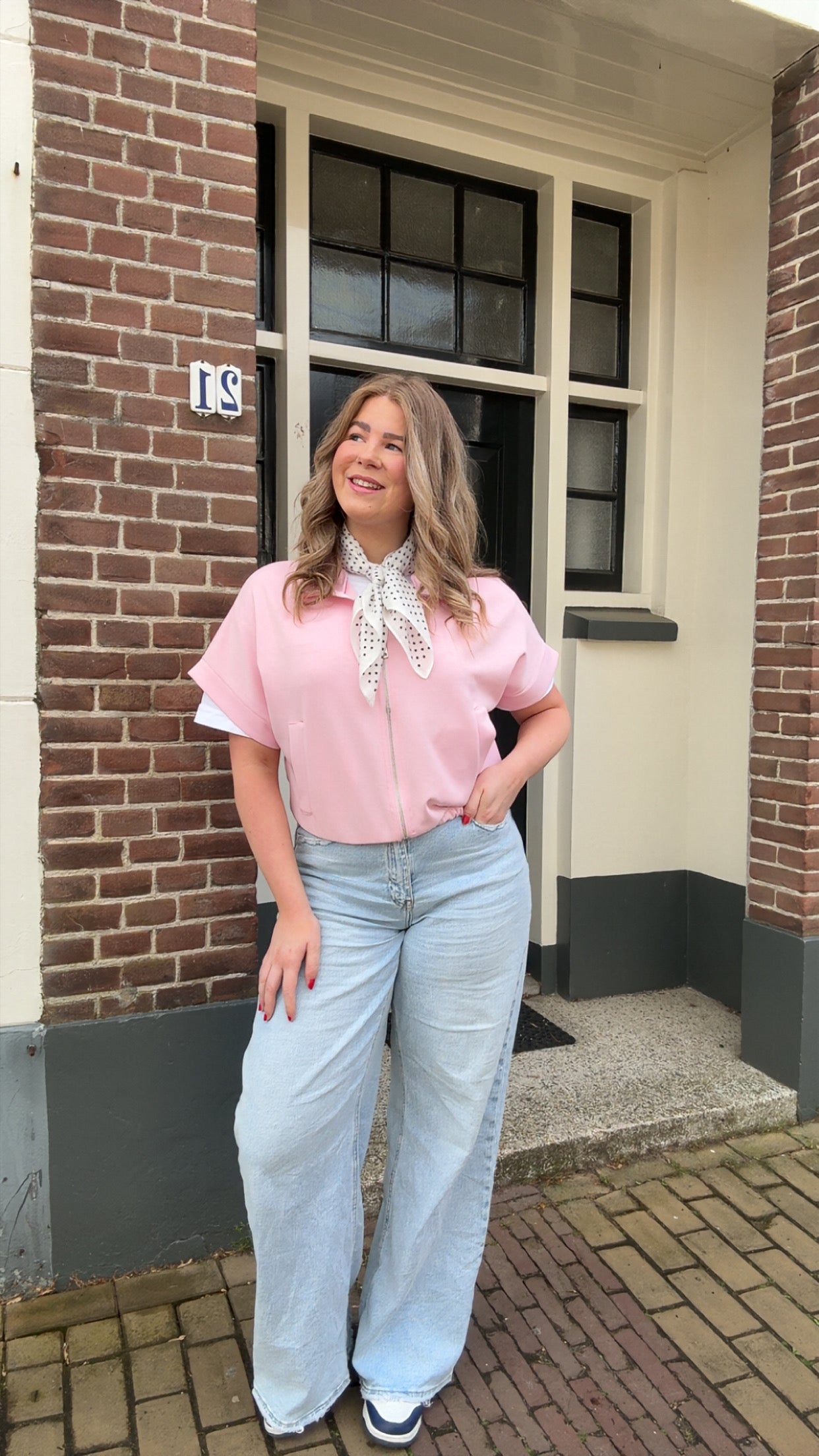 Zipper Top - Roze