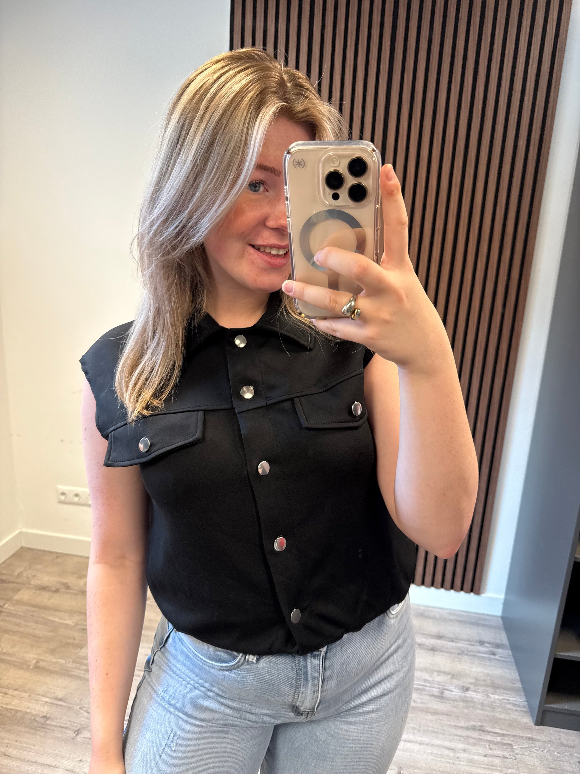 Gilet zwart