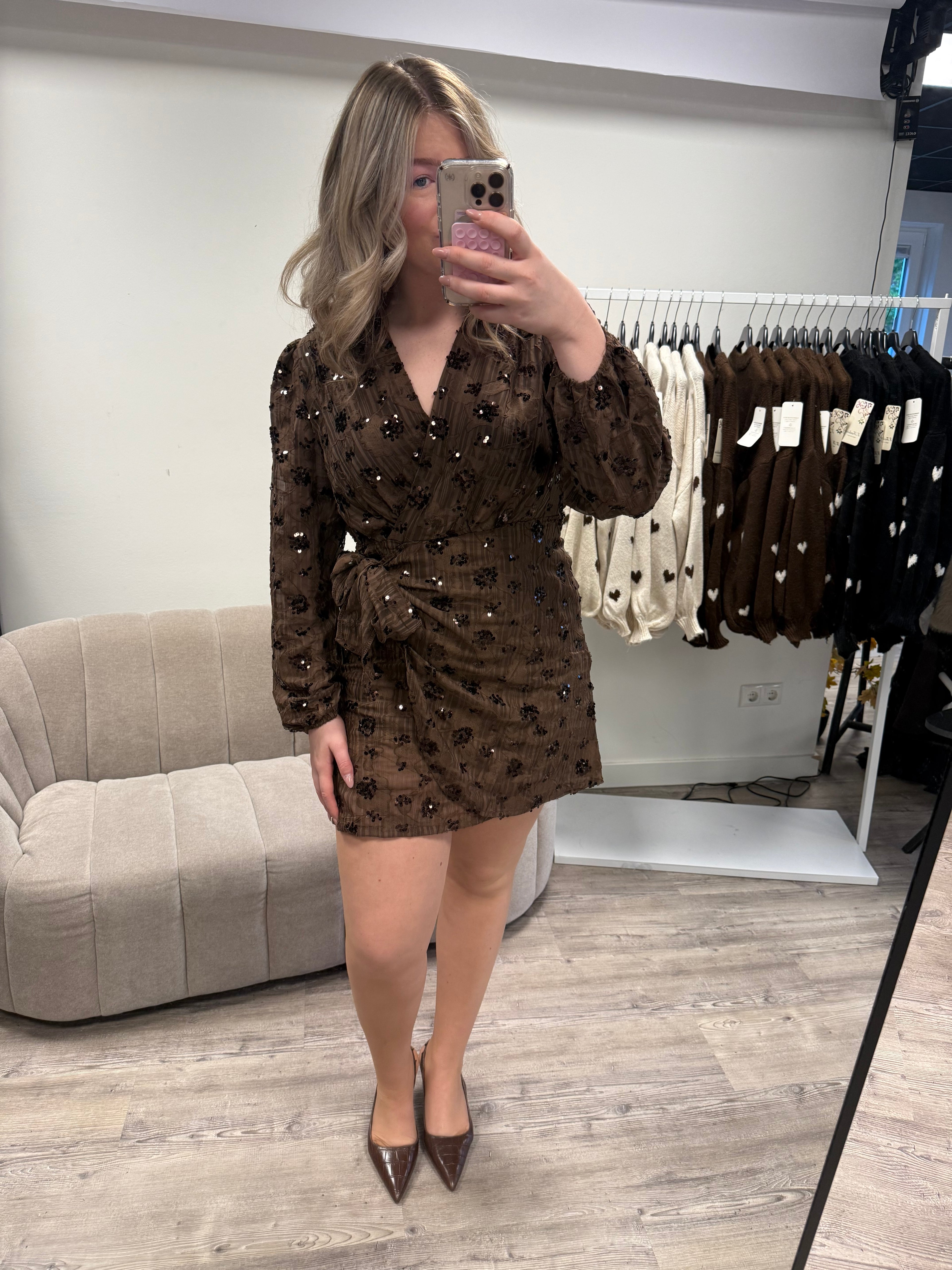 Lola Dress - Brown