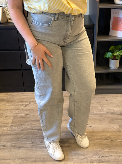 Balloon jeans grey - 8537