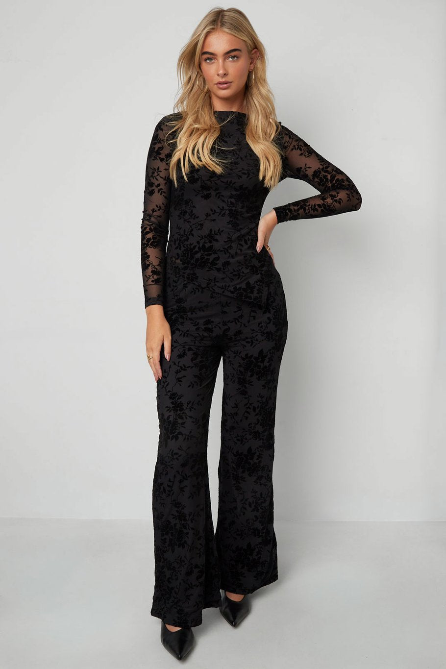 Lace top - Zwart (3 dagen levertijd!)