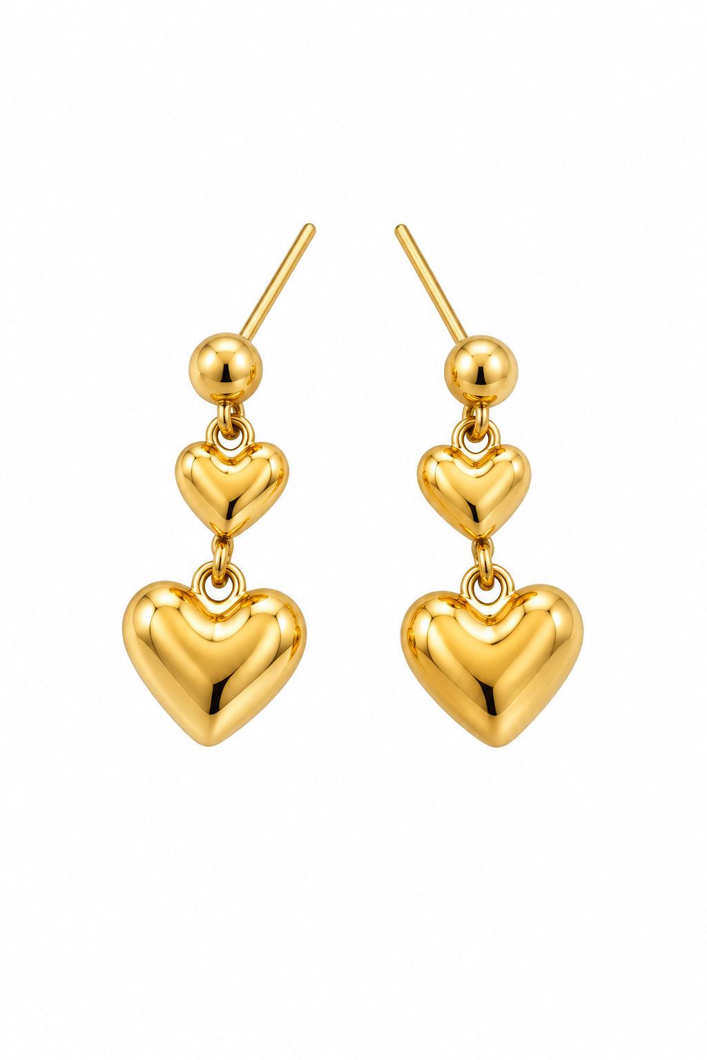 Oorbel DAY & EVE goud hartjes