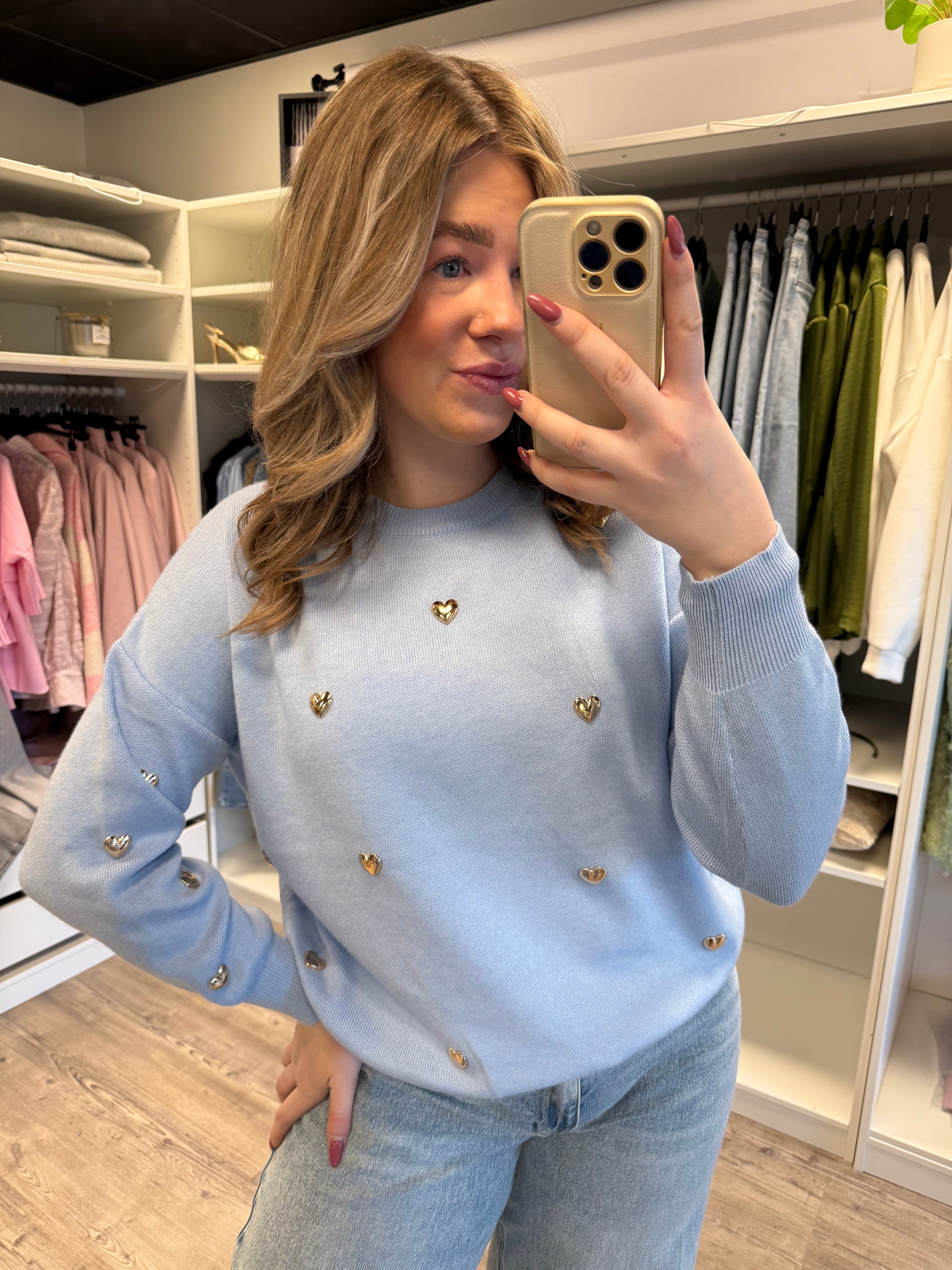 Hartjes Sweater - Blauw