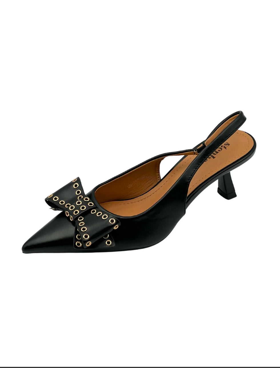 PRE ORDER - Black Studs Bow Heels