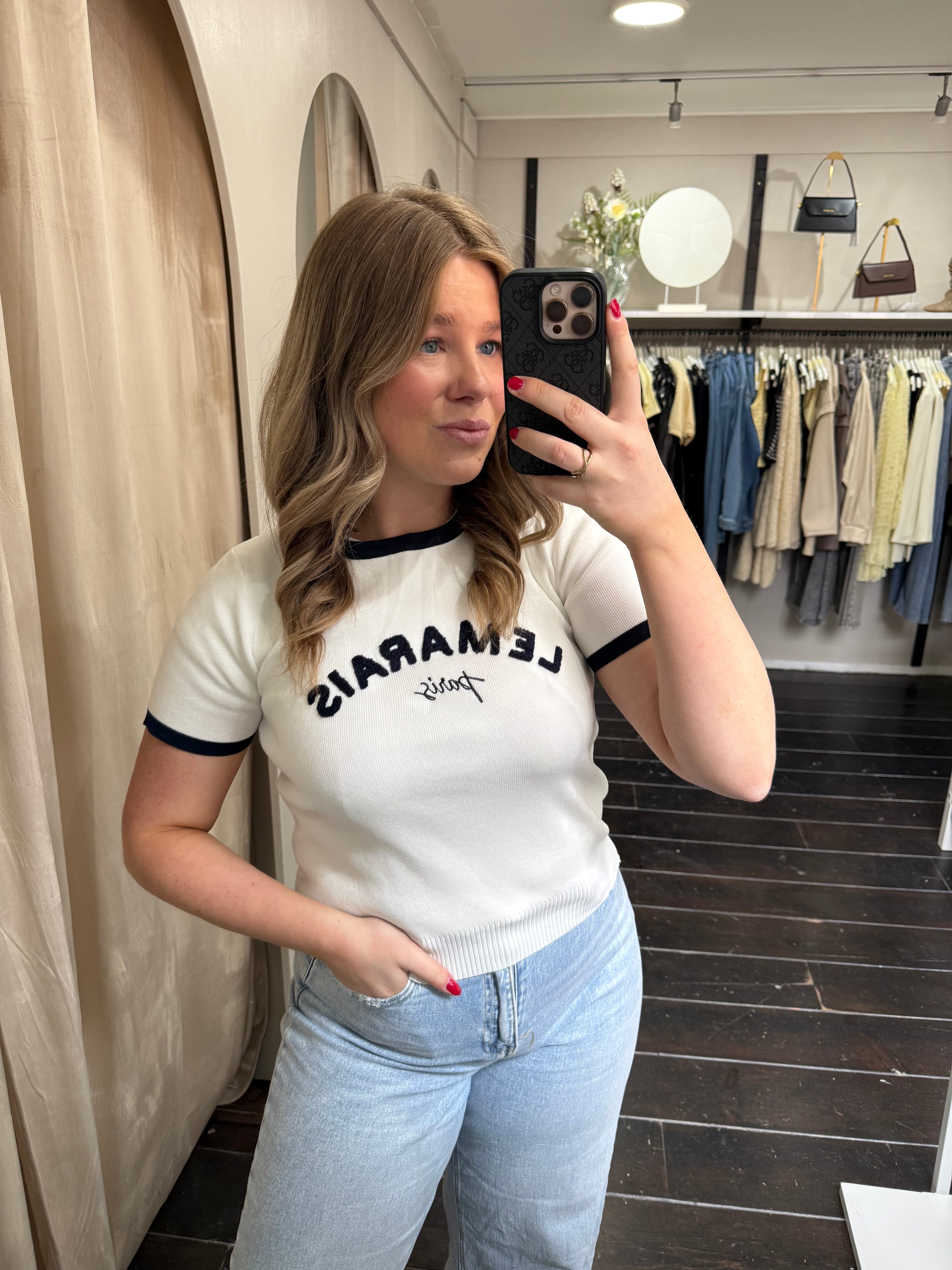 Lemarais Top - Navy