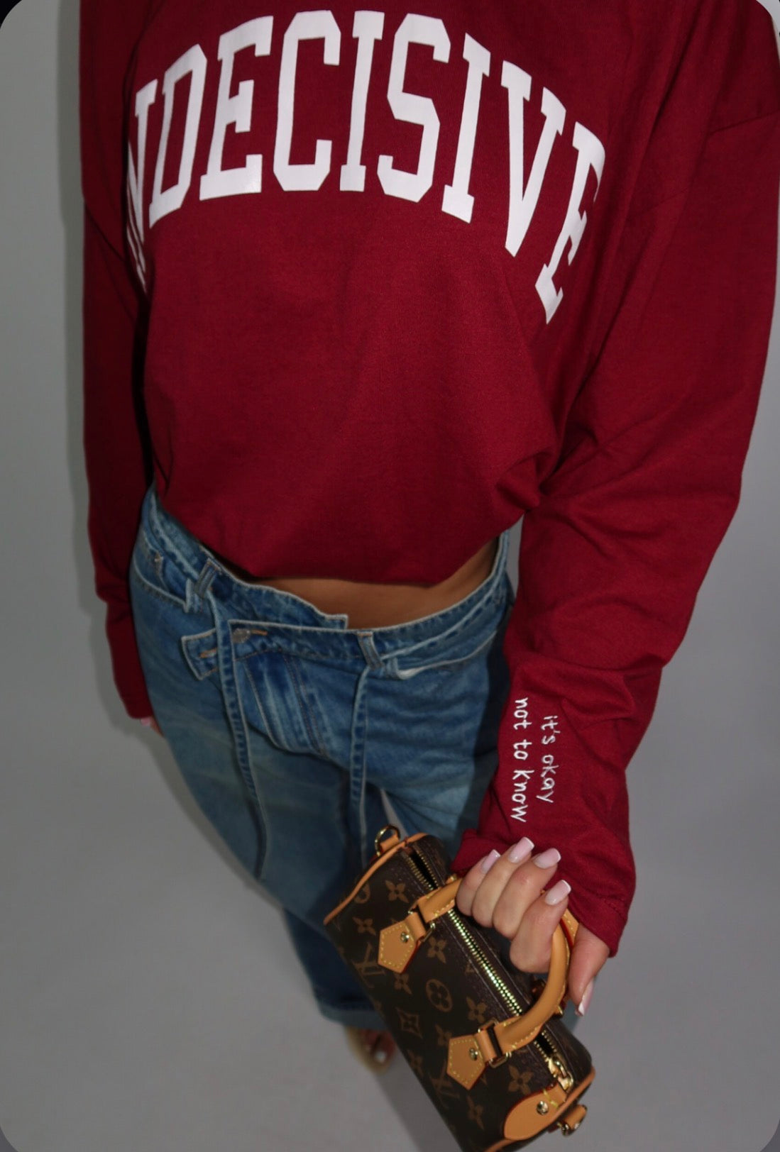 Sarvari Longsleeve ‘Indecisive’ - Burgundy Rood