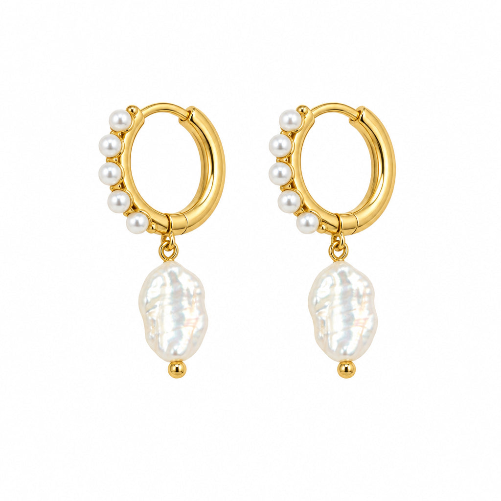 Oorbel DAY & EVE goud met parels