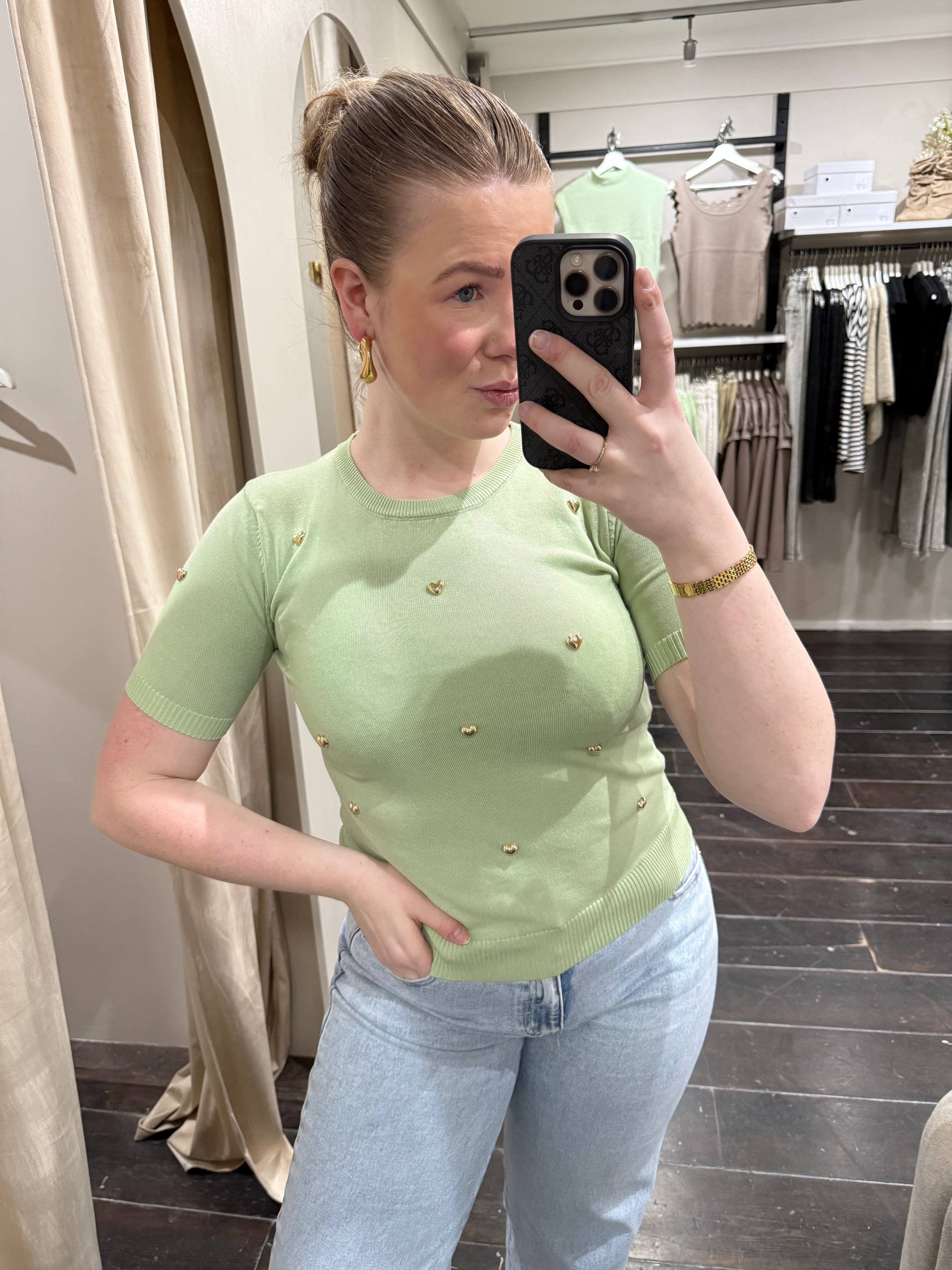 Hartjes knit - Groen