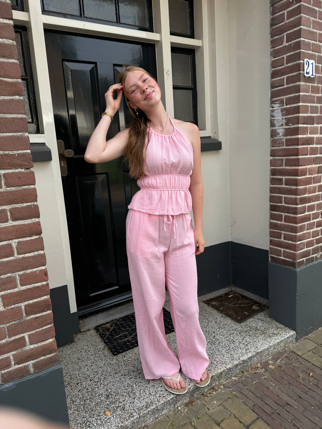 Set Halter - Roze