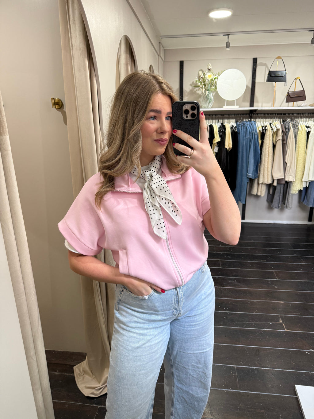 Zipper Top - Roze