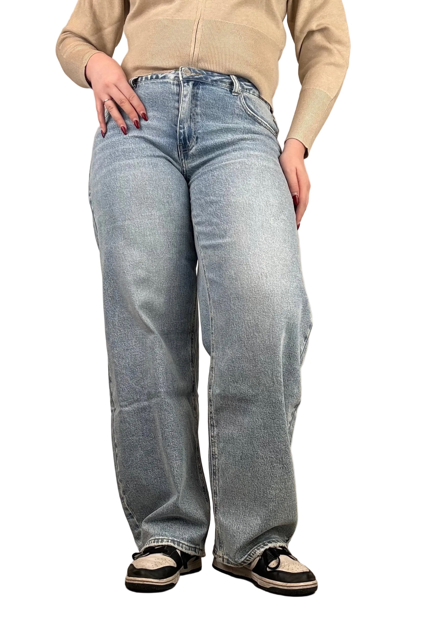 QUEEN HEARTS - The Barrel Jeans W3883