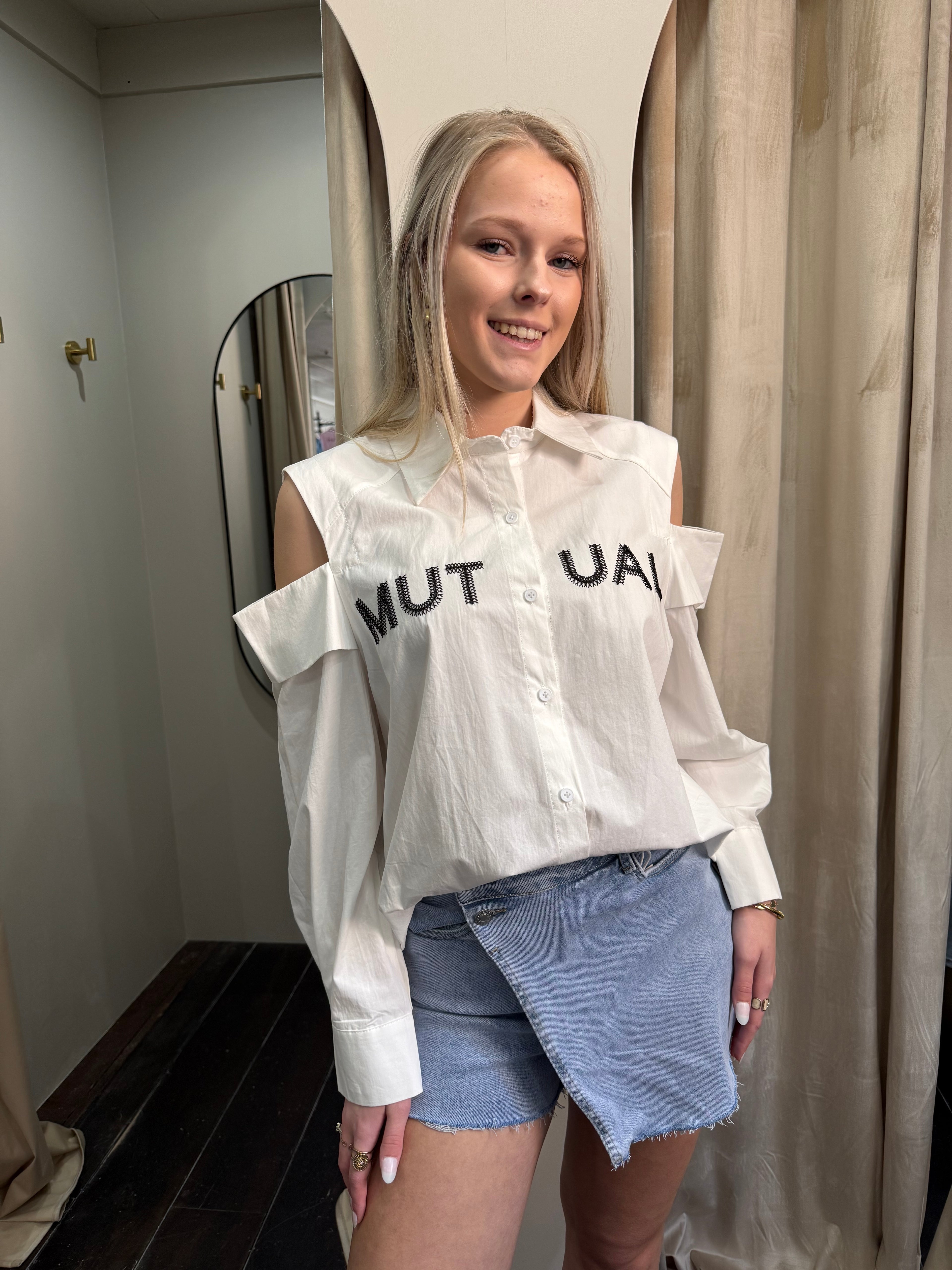 MUTUAL Blouse - Wit