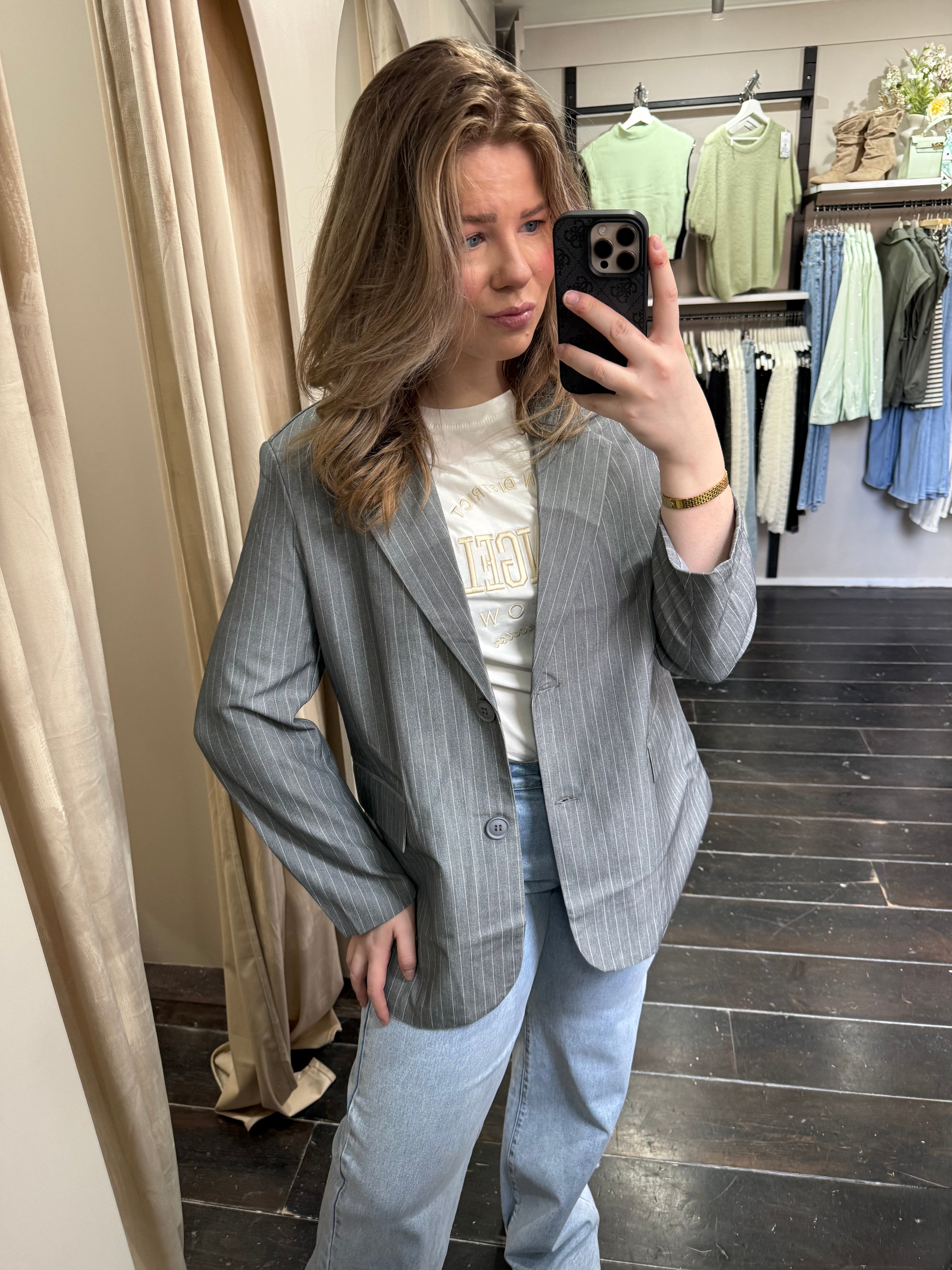 Oversized Blazer - Grijs