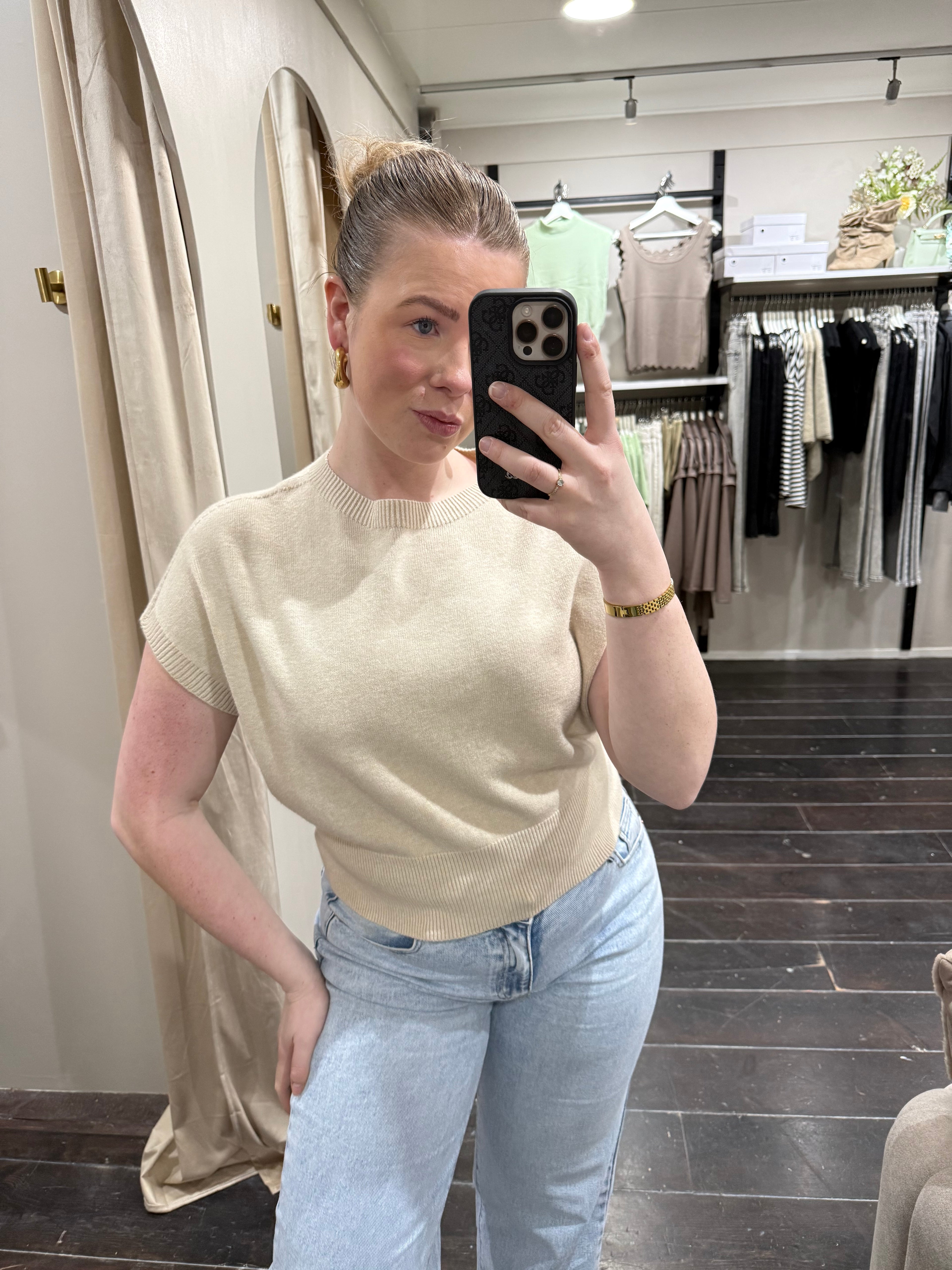 Vleermuis truitje - Beige