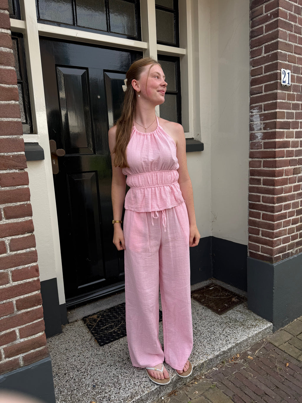 Set Halter - Roze
