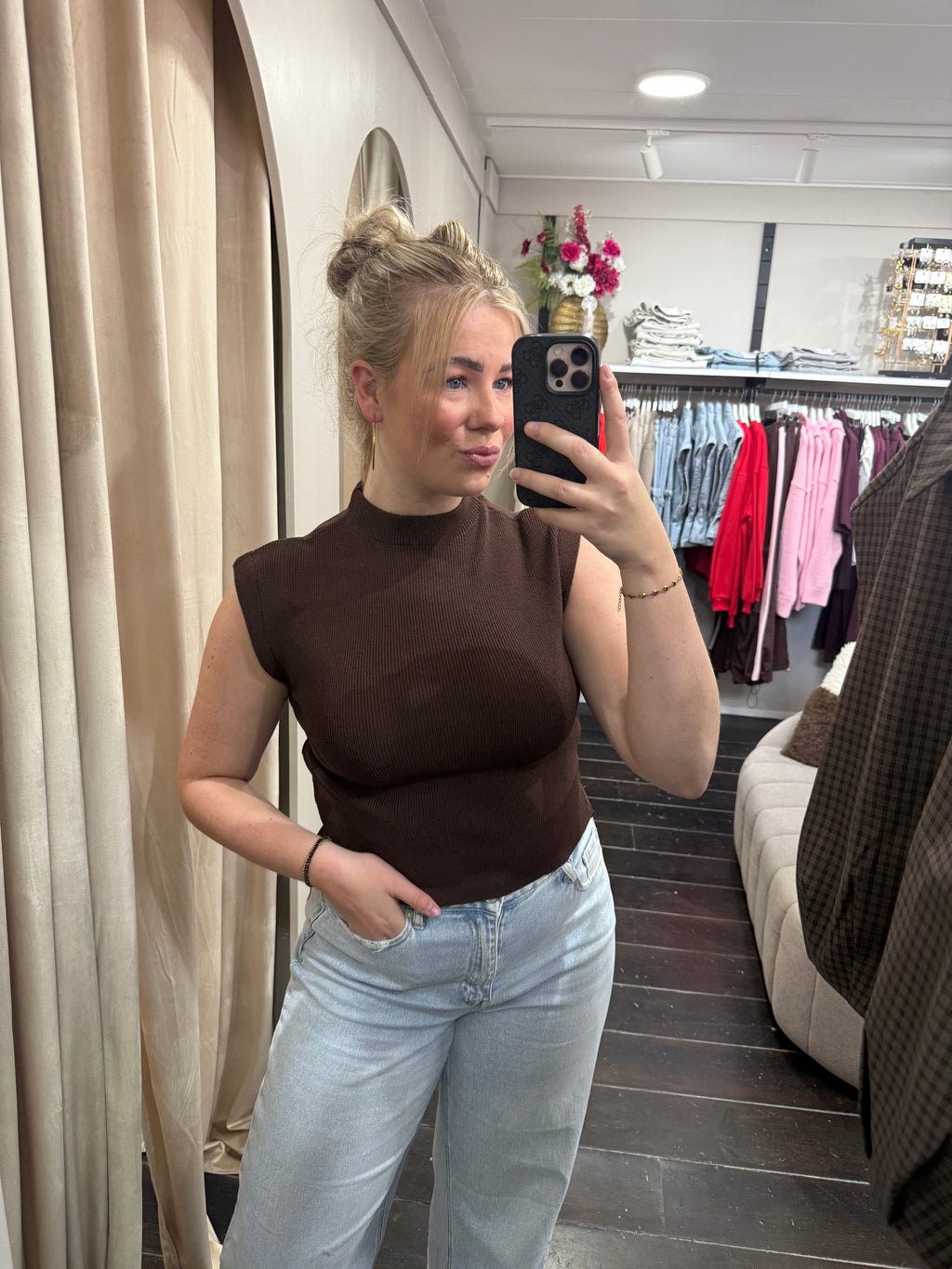 Basic spencer top - Bruin