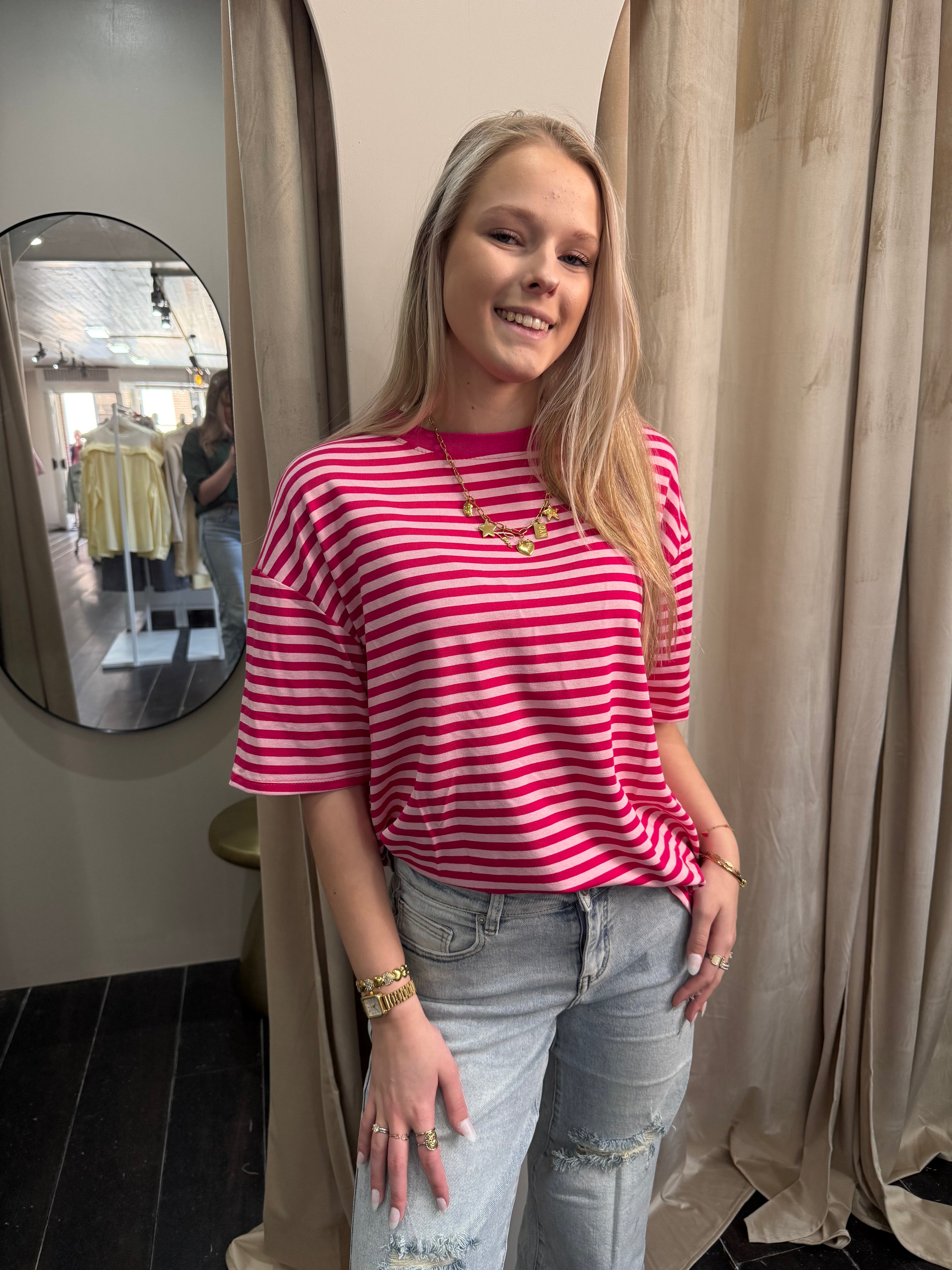 Shortsleeve - Donkerroze