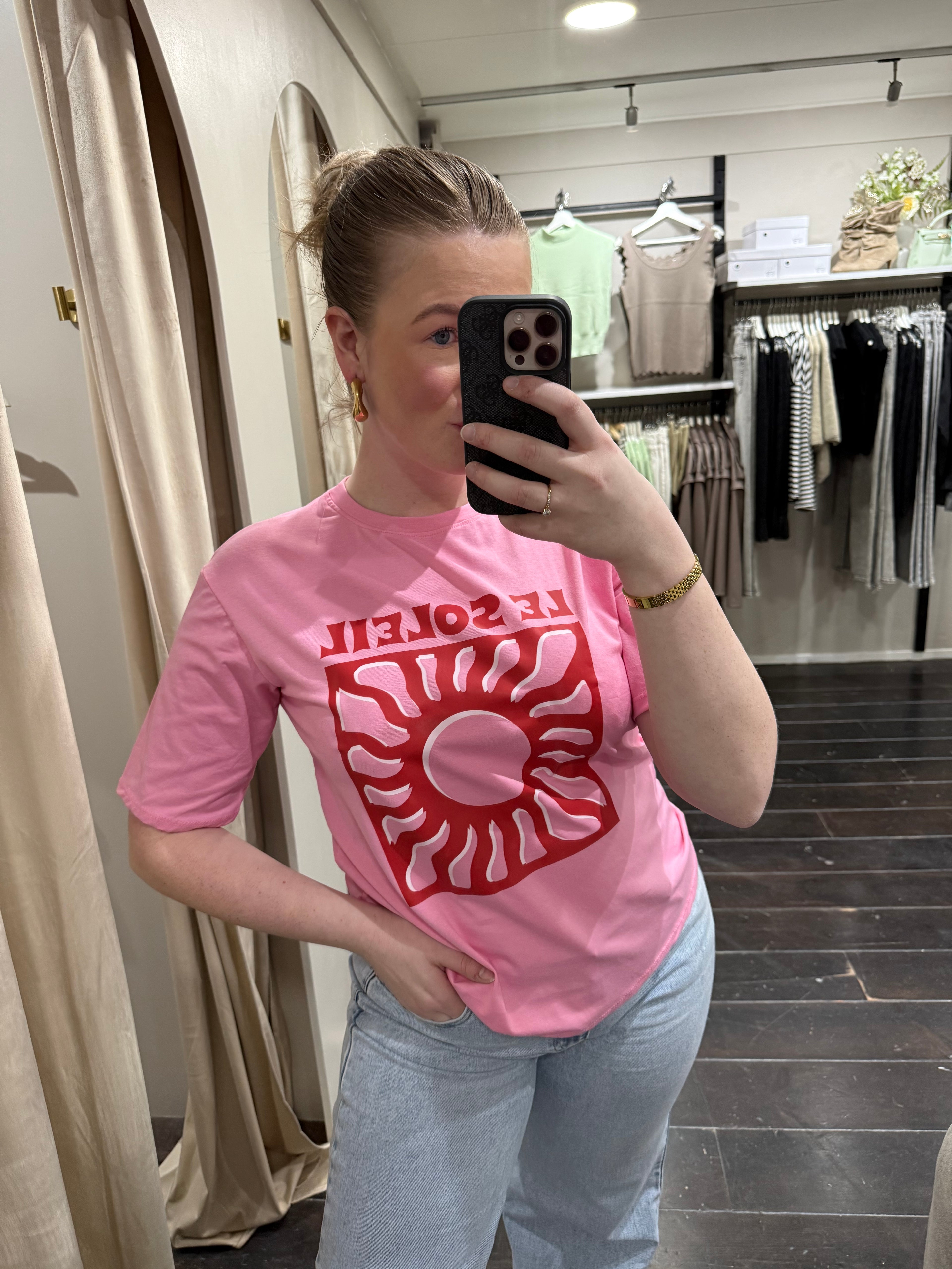 T-Shirt - Roze/Rood