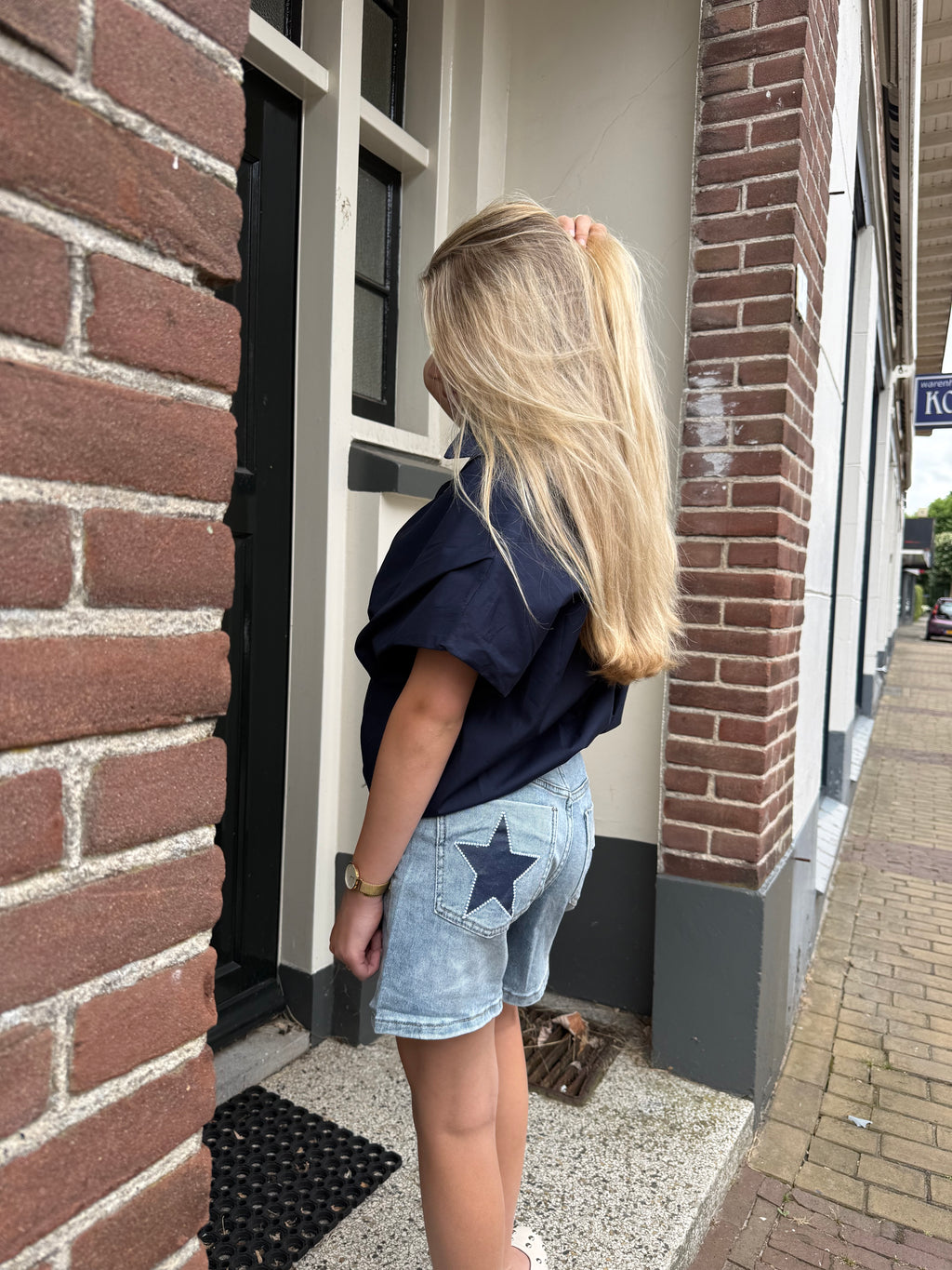 JEWELLY Short - Ster/blauw