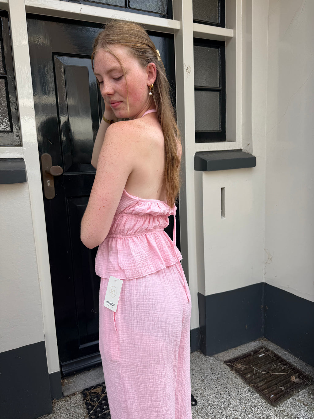 Set Halter - Roze