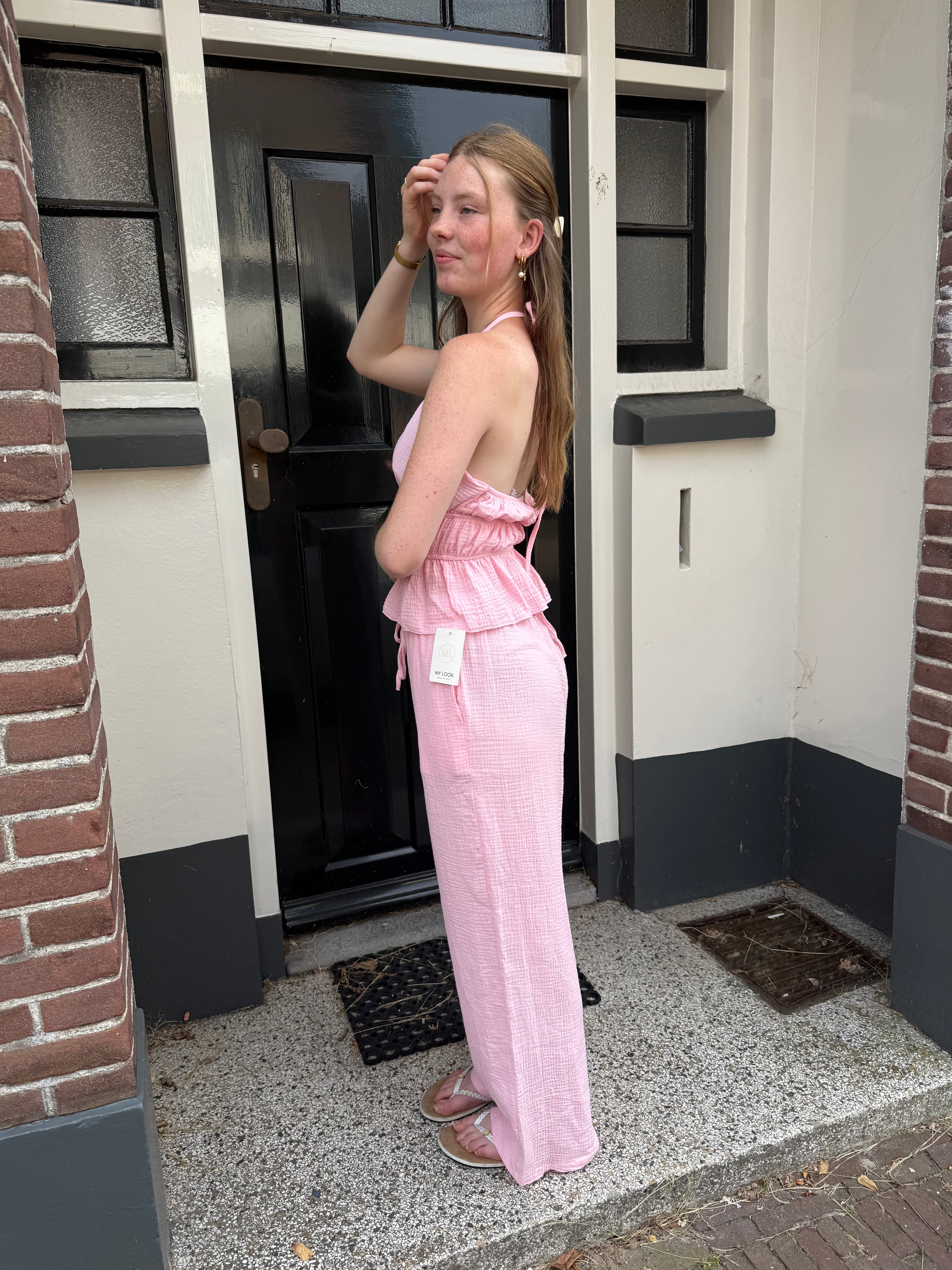 Set Halter - Roze