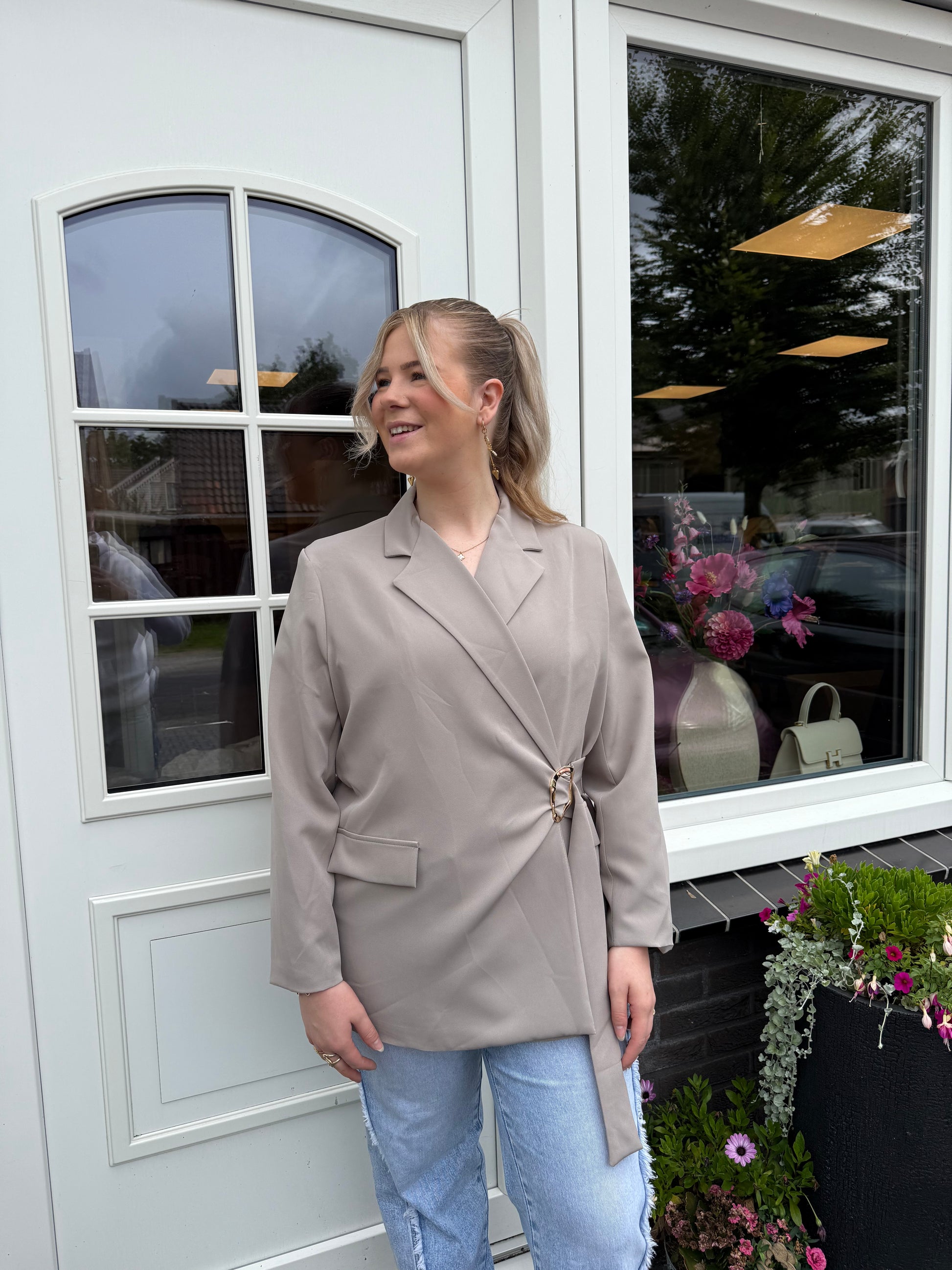 Diva blazer - Taupe