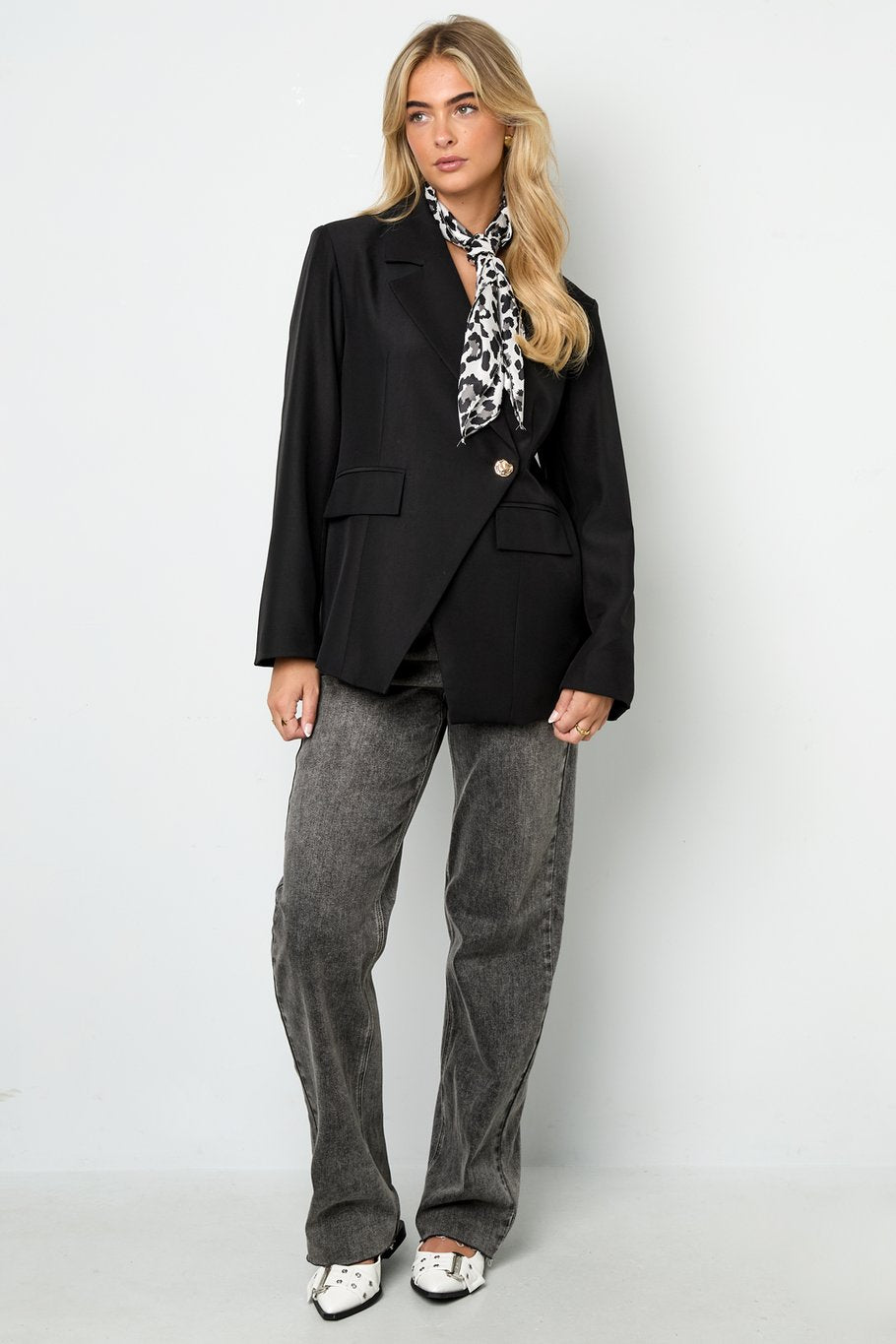 Getailleerde Blazer - Zwart