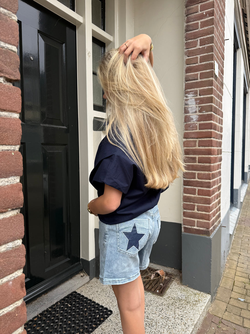 JEWELLY Short - Ster/blauw