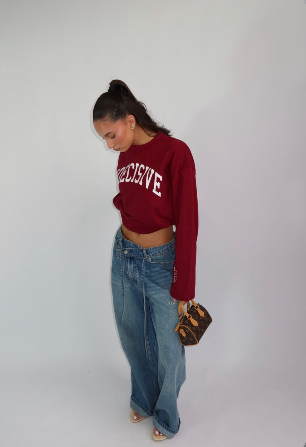 Sarvari Longsleeve ‘Indecisive’ - Burgundy Rood