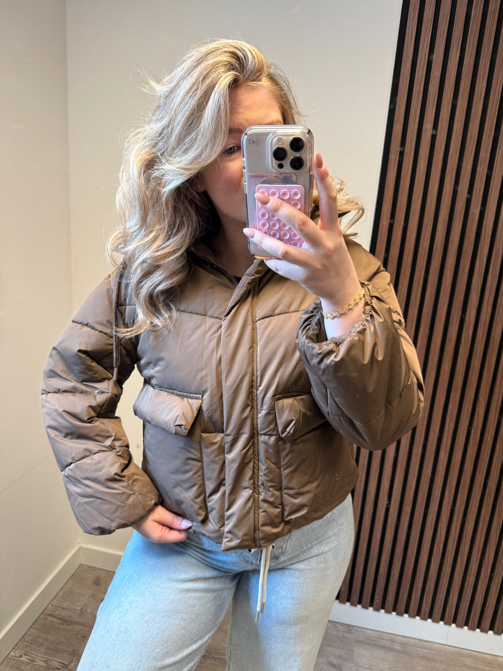 Puffer Winter Jas - Bruin