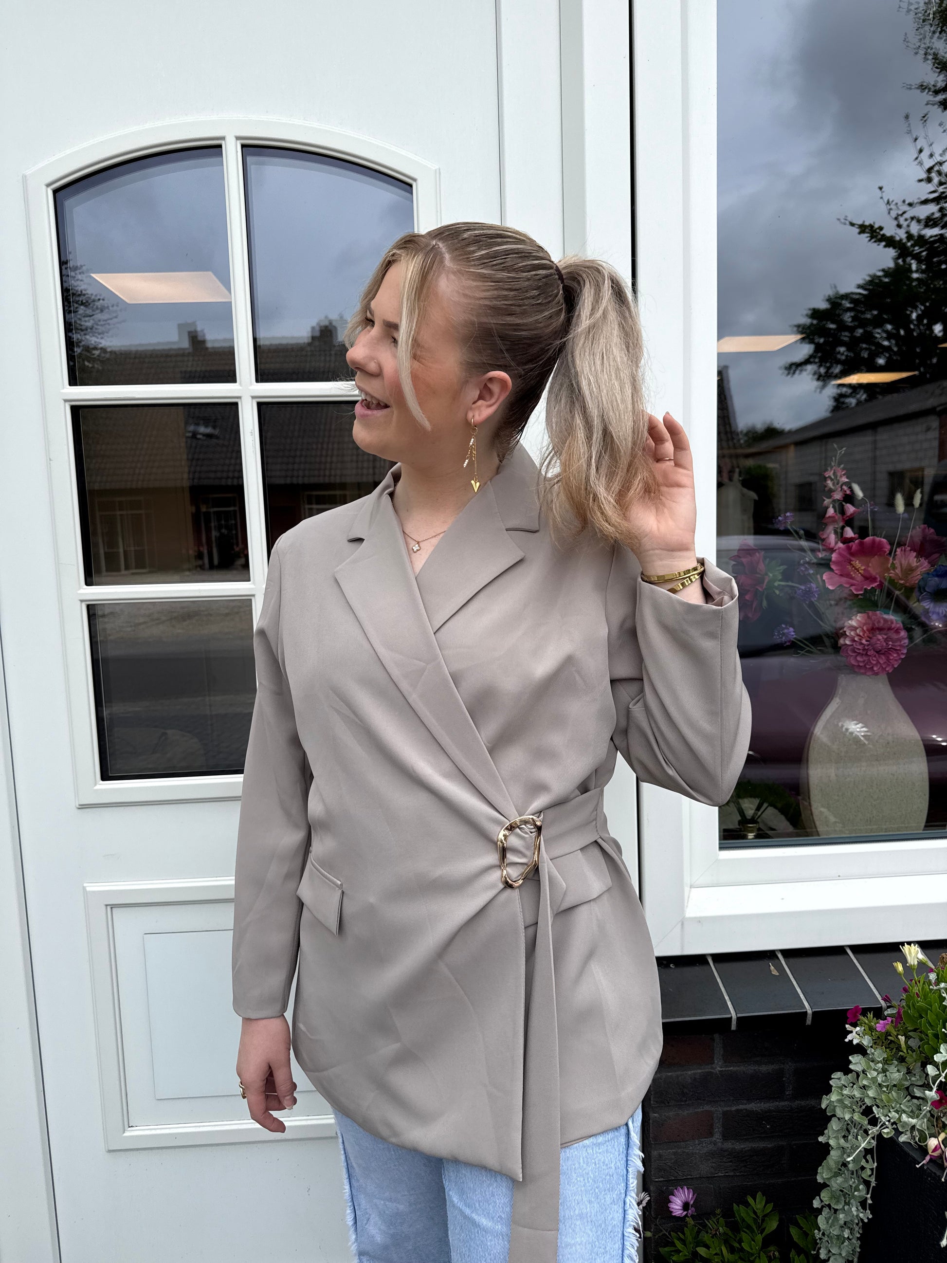 Diva blazer - Taupe