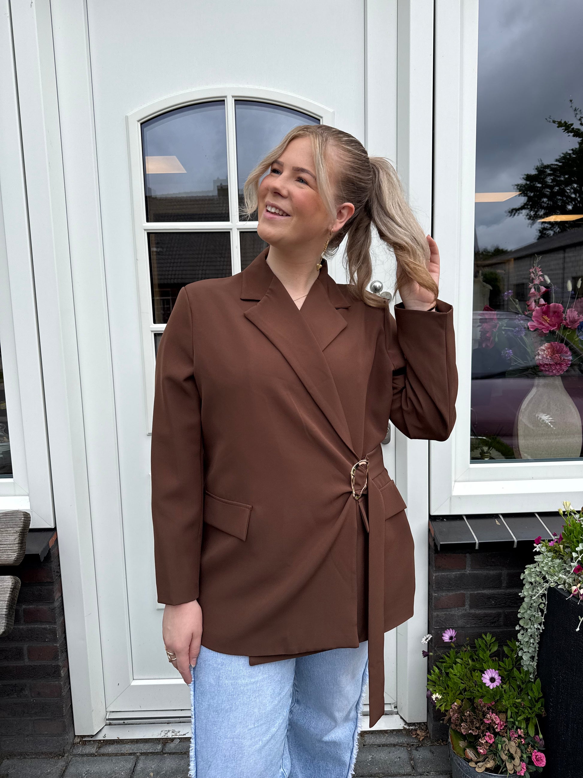 Diva blazer - Bruin