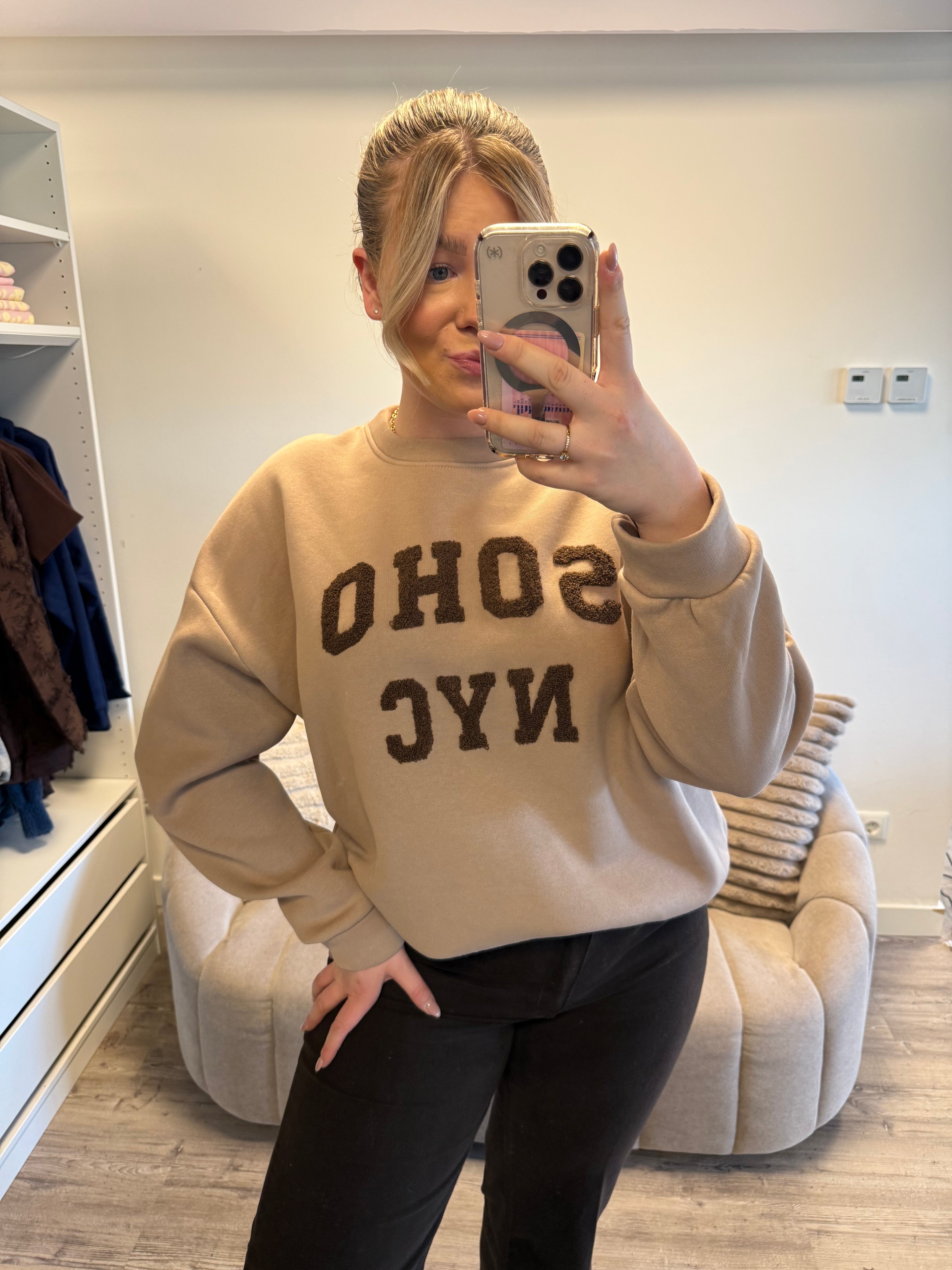 SOHO Sweater - Taupe/Bruin