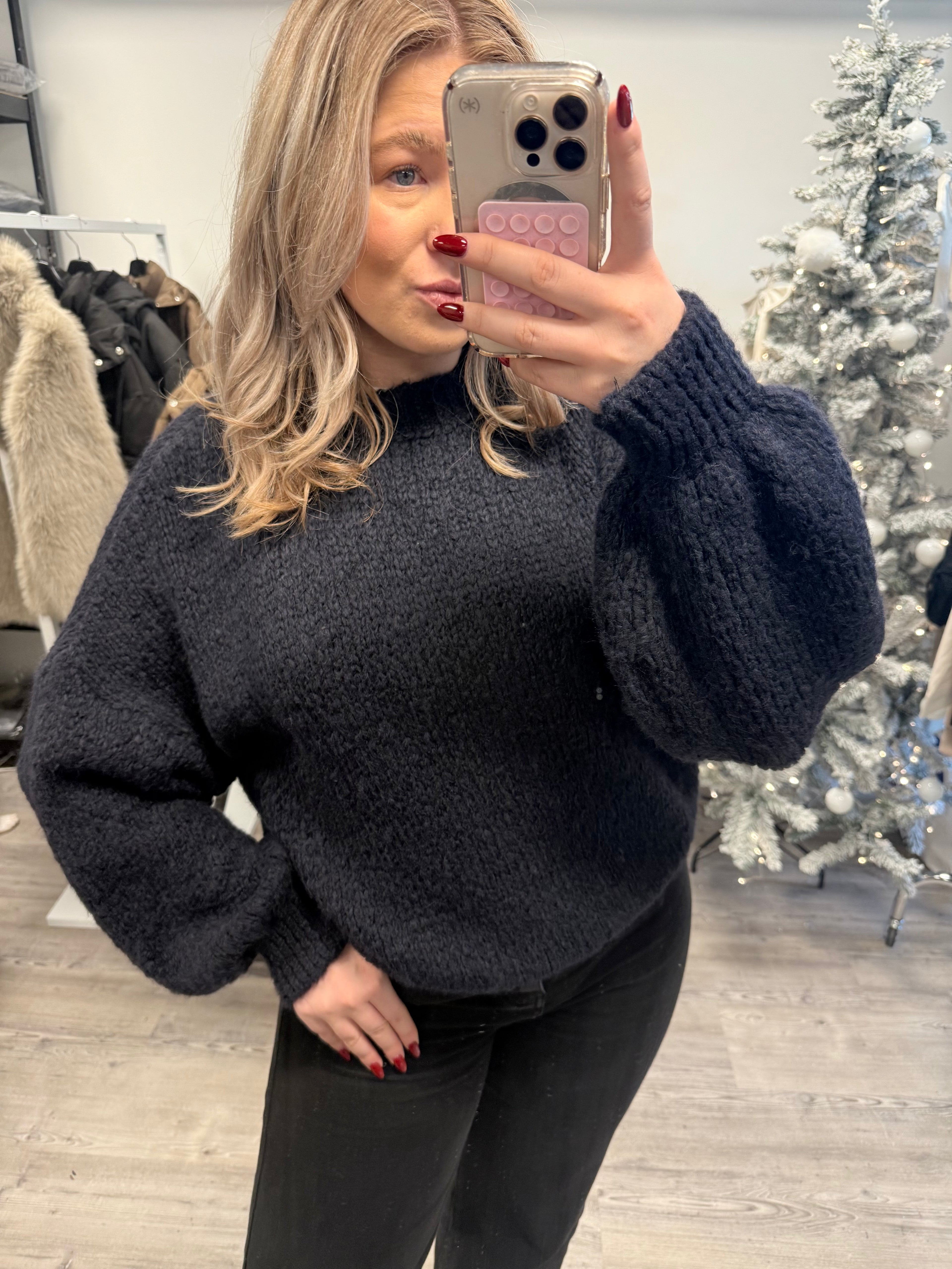 ZARA KNIT - Navy