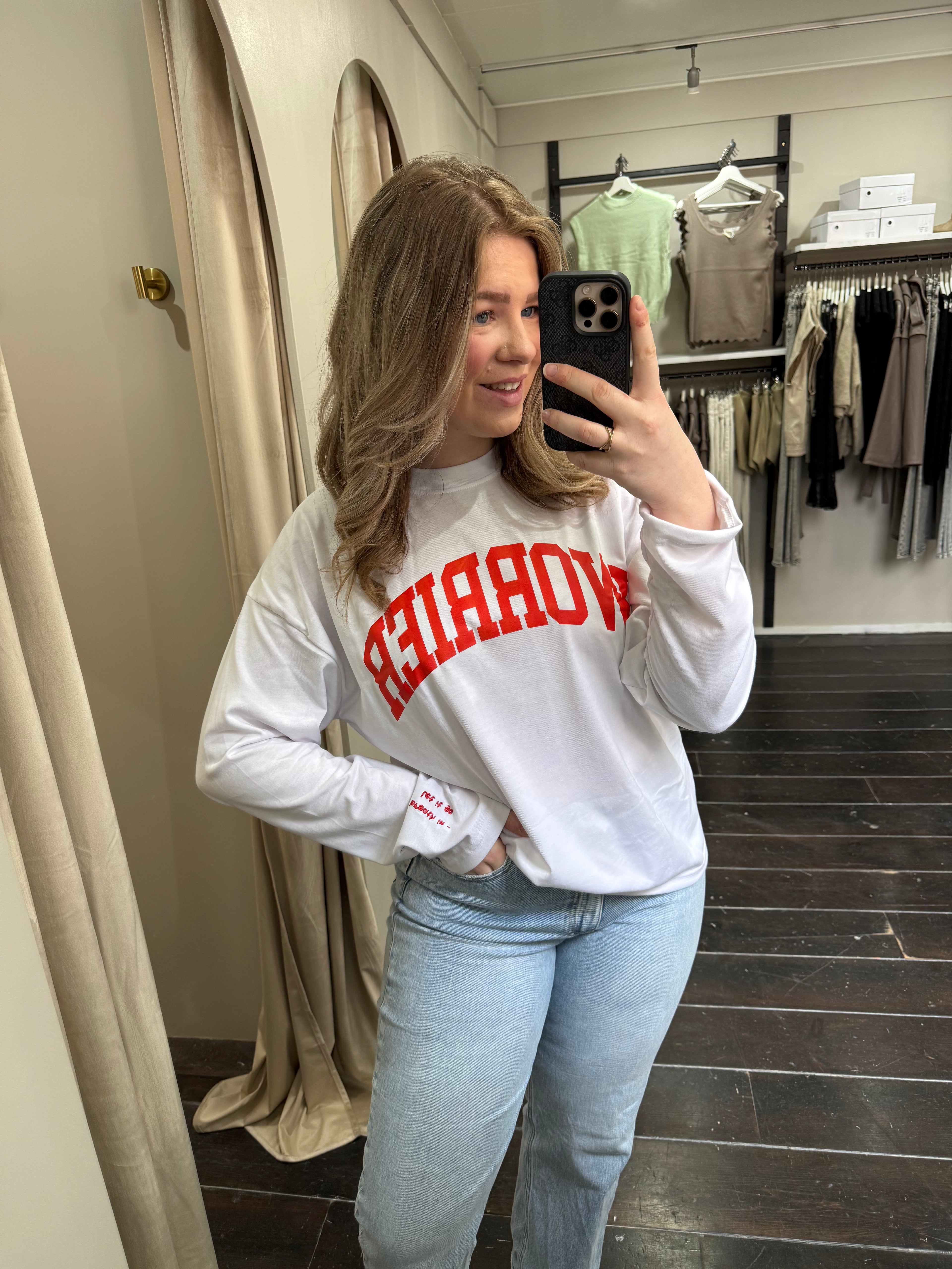 Oversized longsleeve - Wit