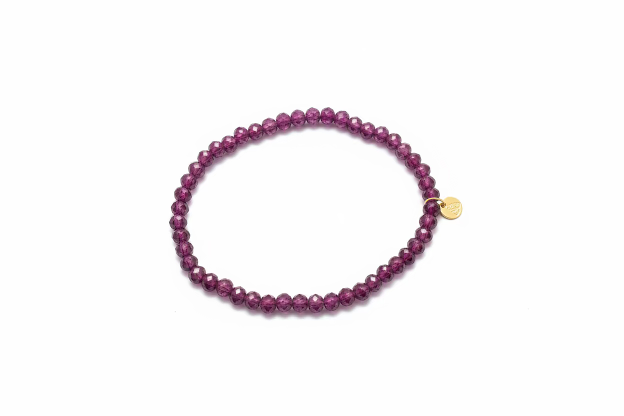 DAY & EVE - Kralen armband Donkerroze 267