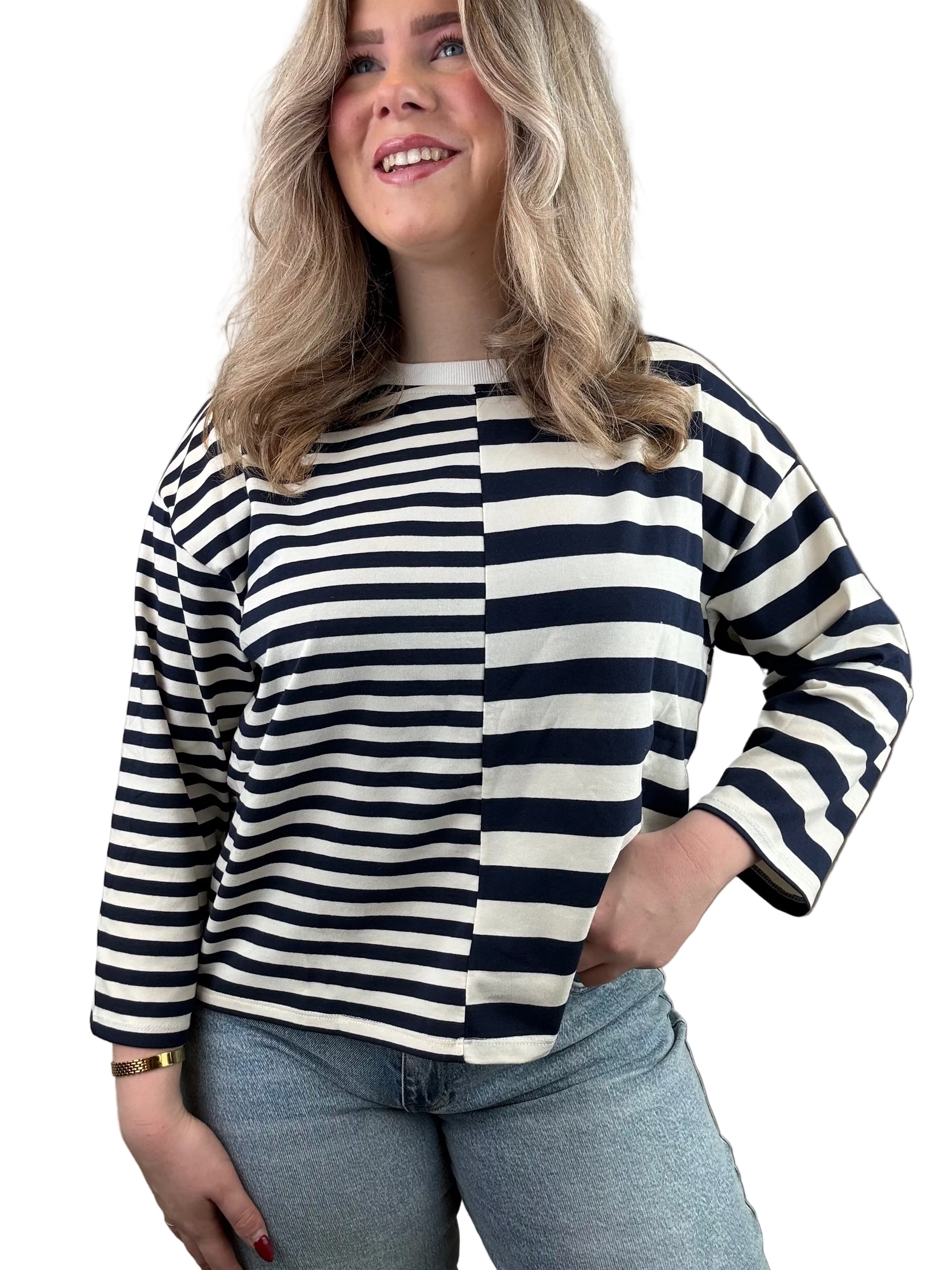 Striped T-Shirt - Navy