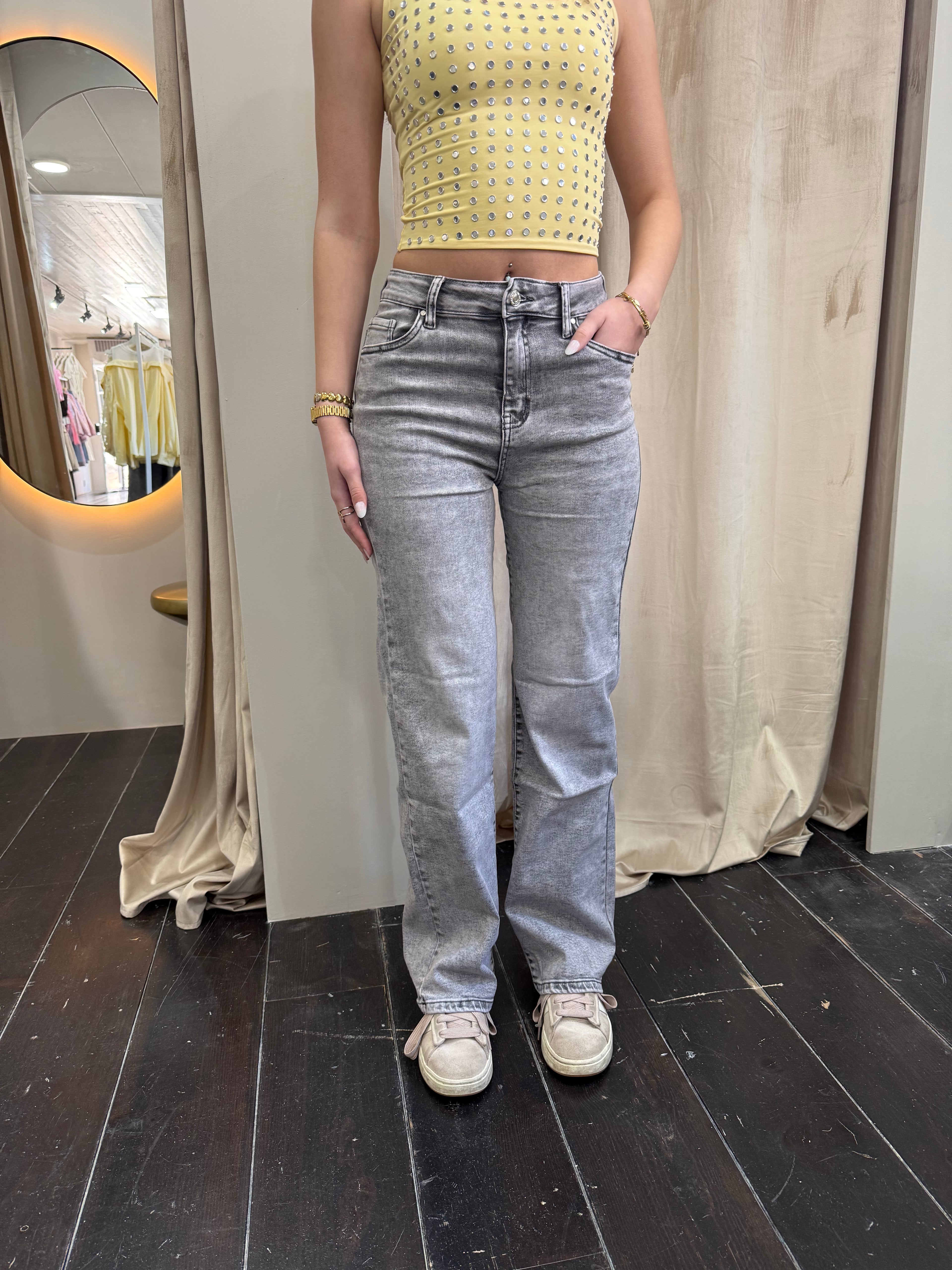 Goodies - Lichtgrijs MEGA STRETCH mt 34-48