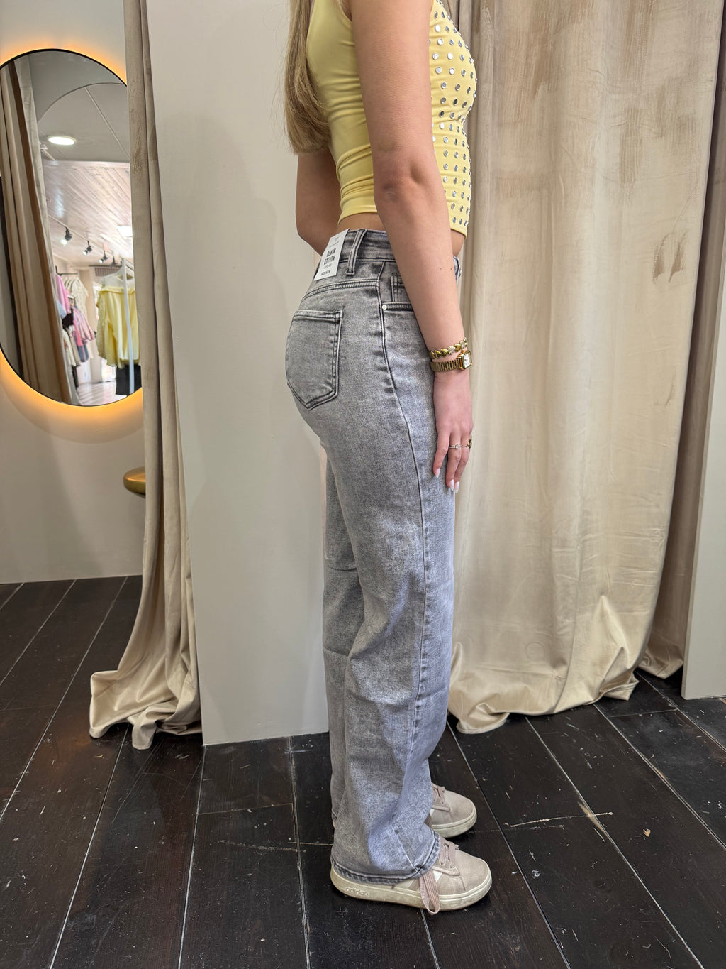 Goodies - Lichtgrijs MEGA STRETCH mt 34-48