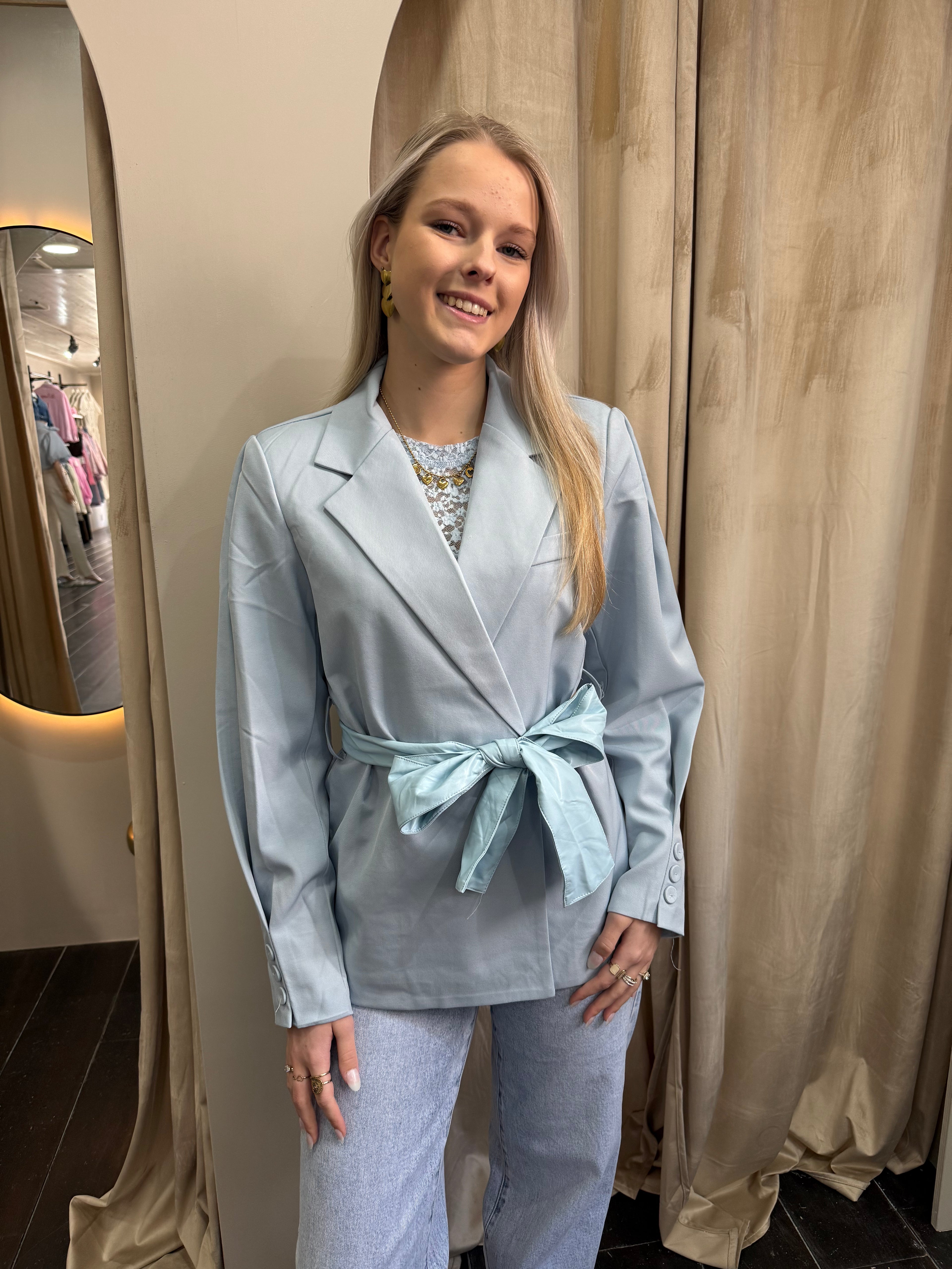 Getailleerde Blazer - Blauw