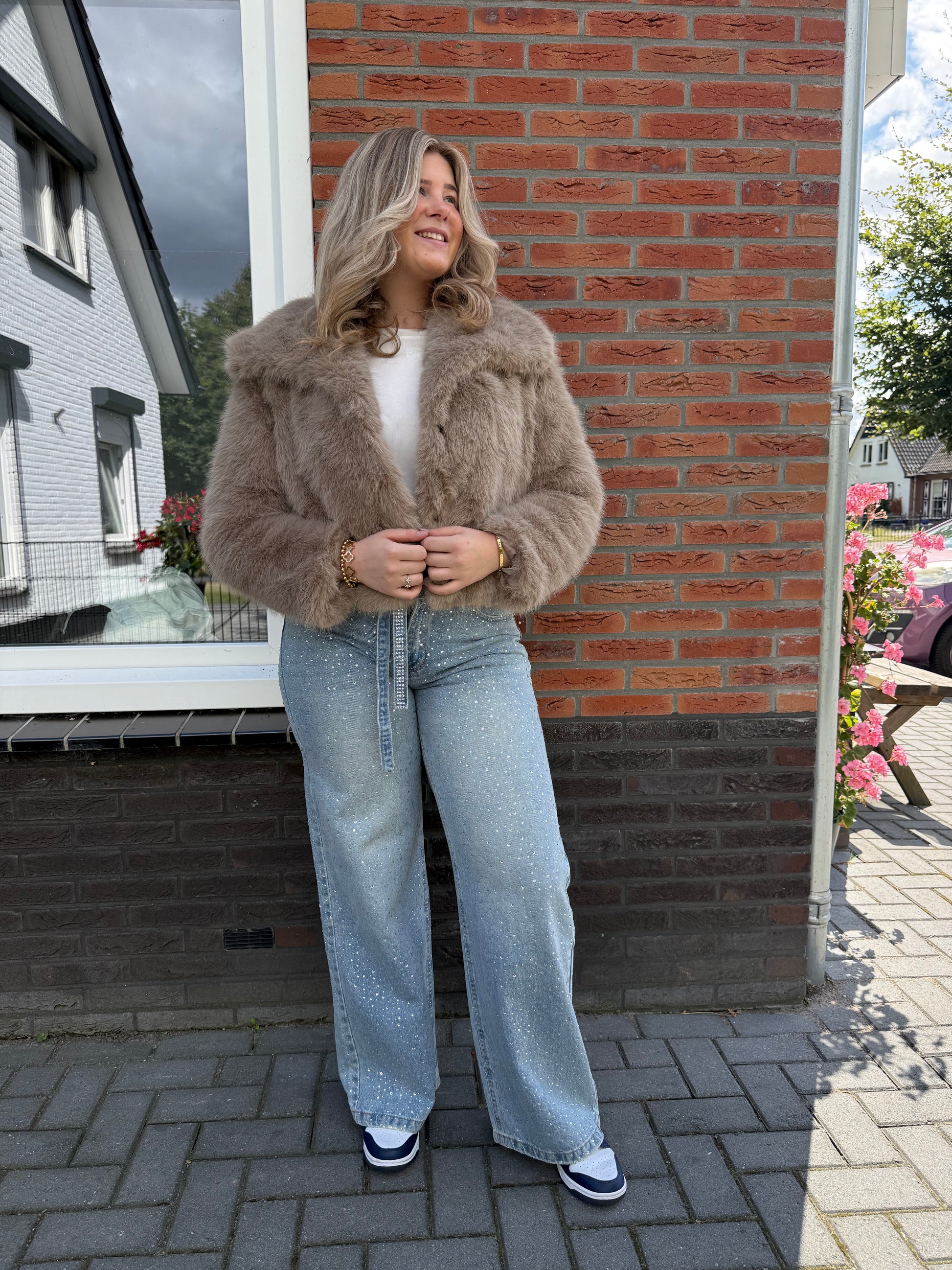 Fluffy Jacket - Bruin