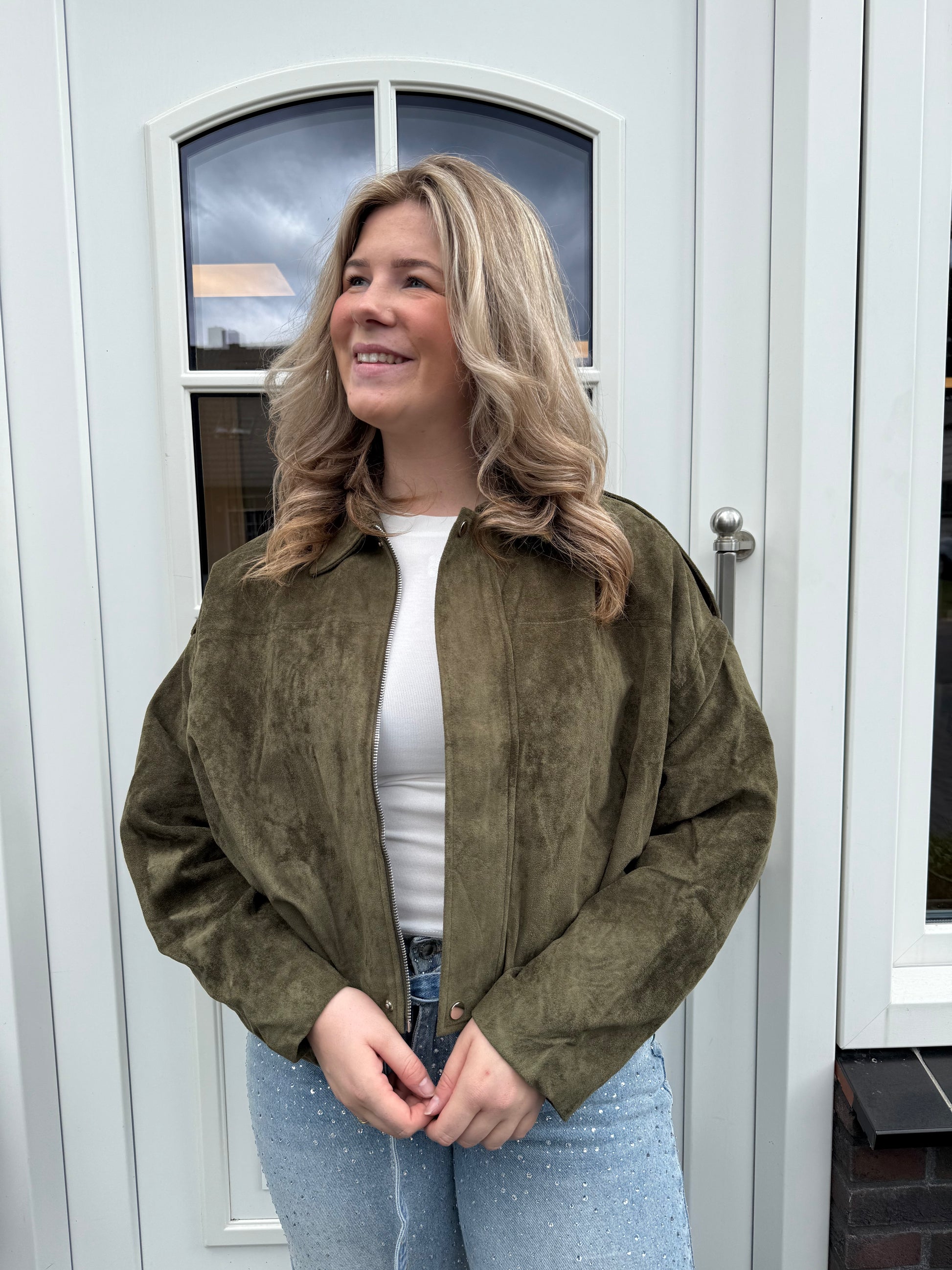 Suede jacket - Beige