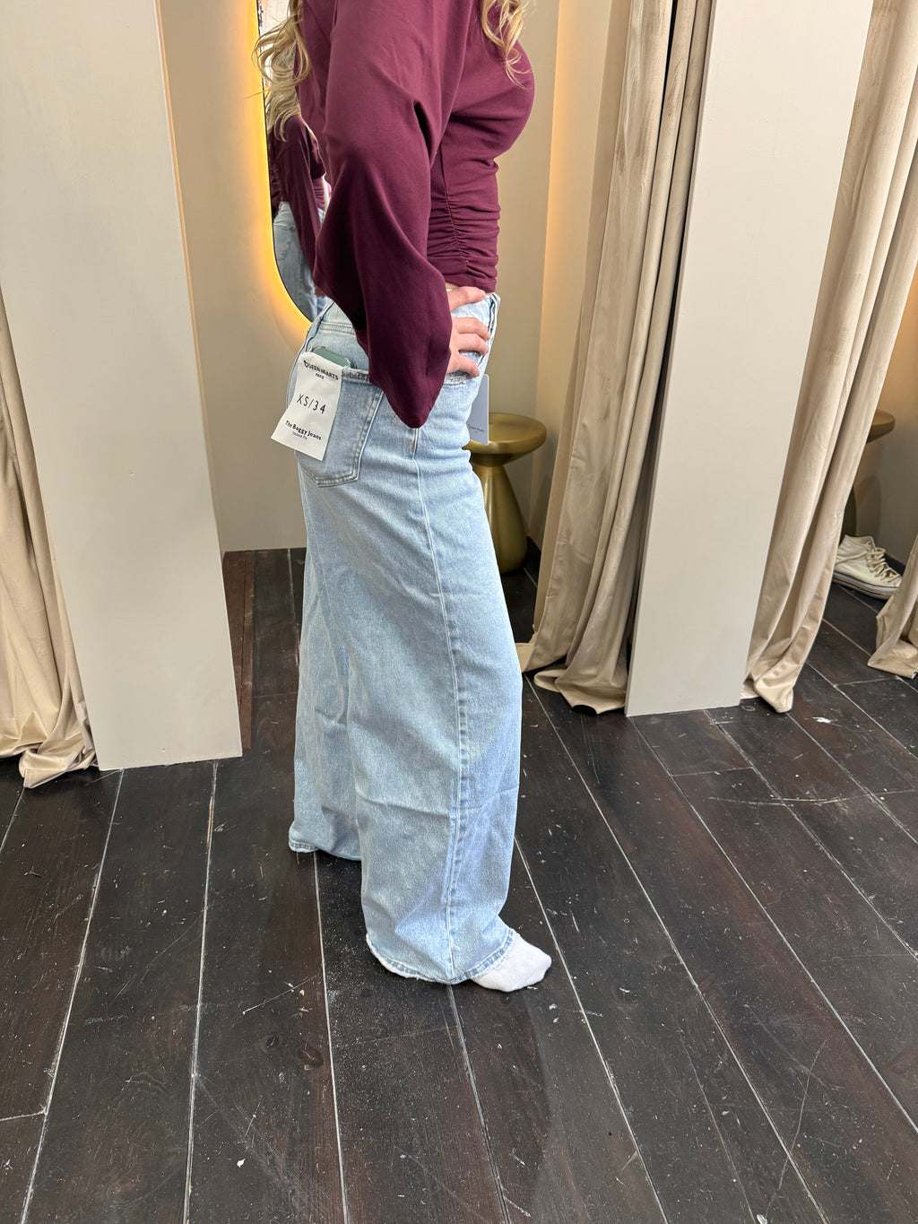QUEEN HEARTS - Baggy Wide leg high waist
