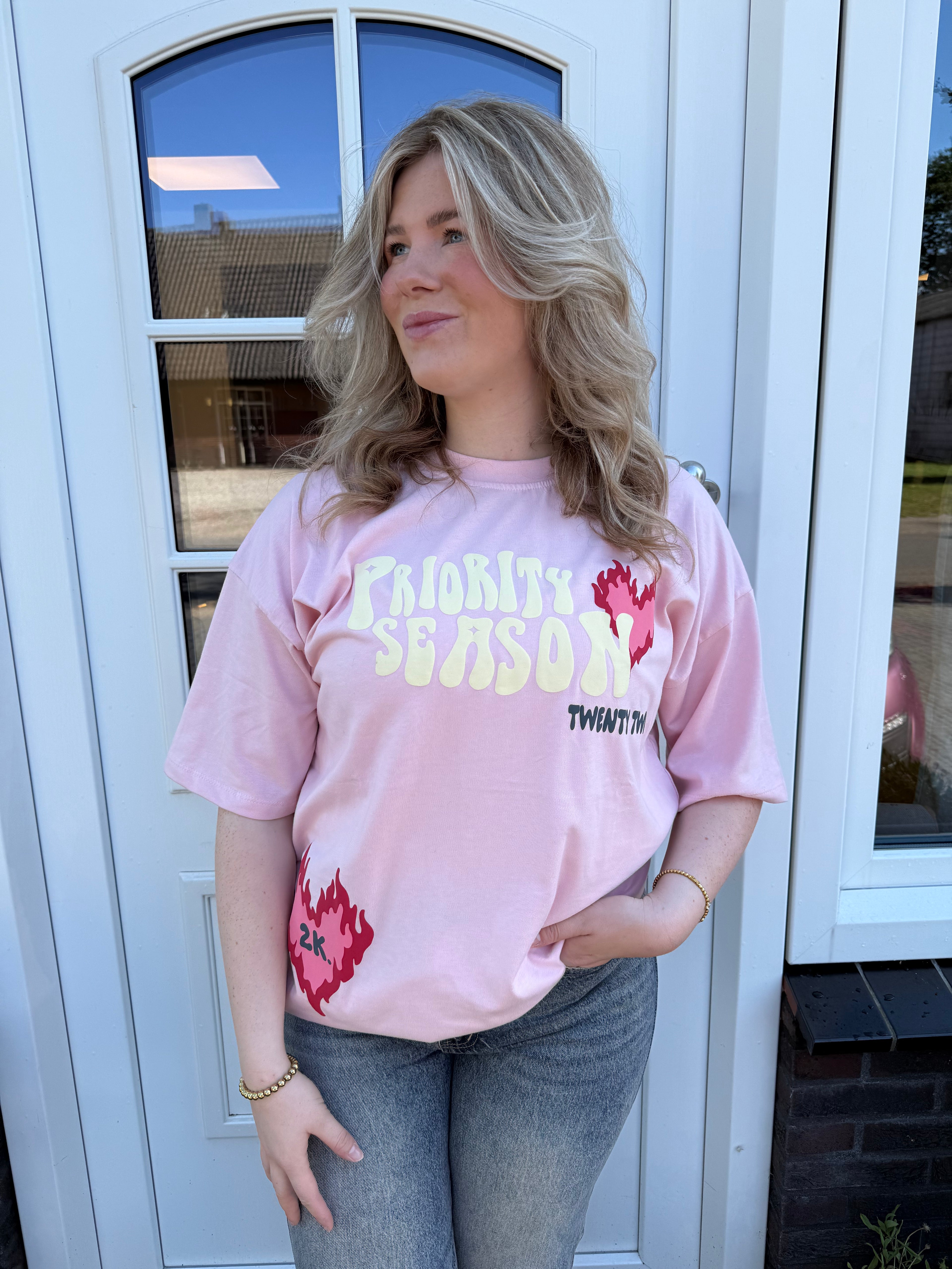 Priority T-shirt - Light Pink