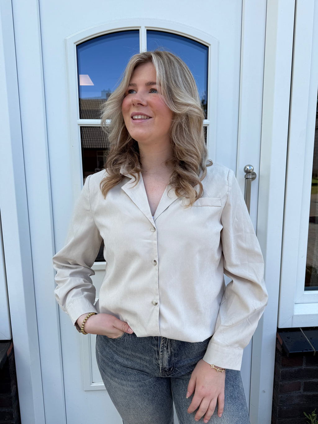 Ella Blouse - Creme