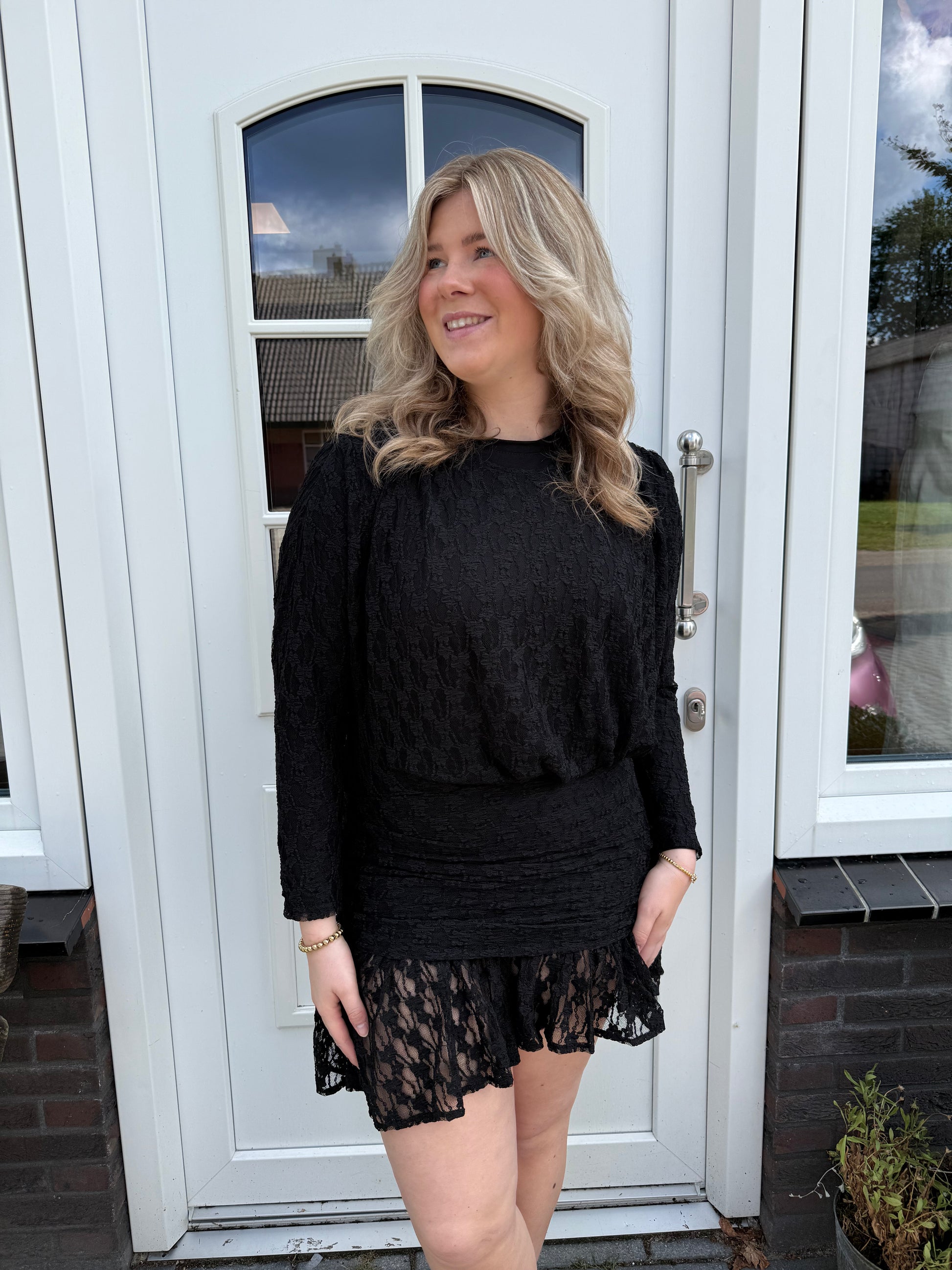 Noah Lace Dress - Black