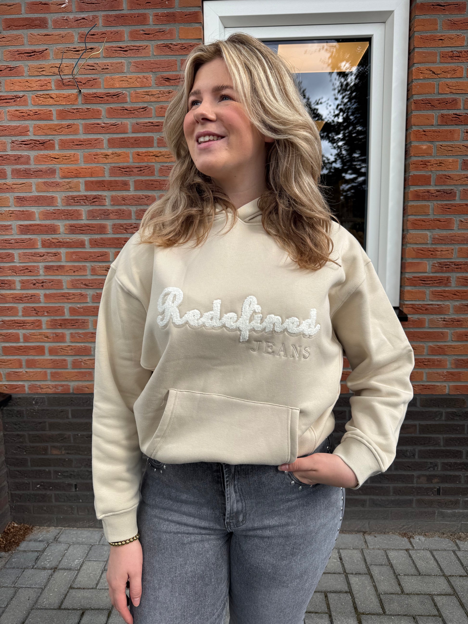 Hoodie Refined - Beige